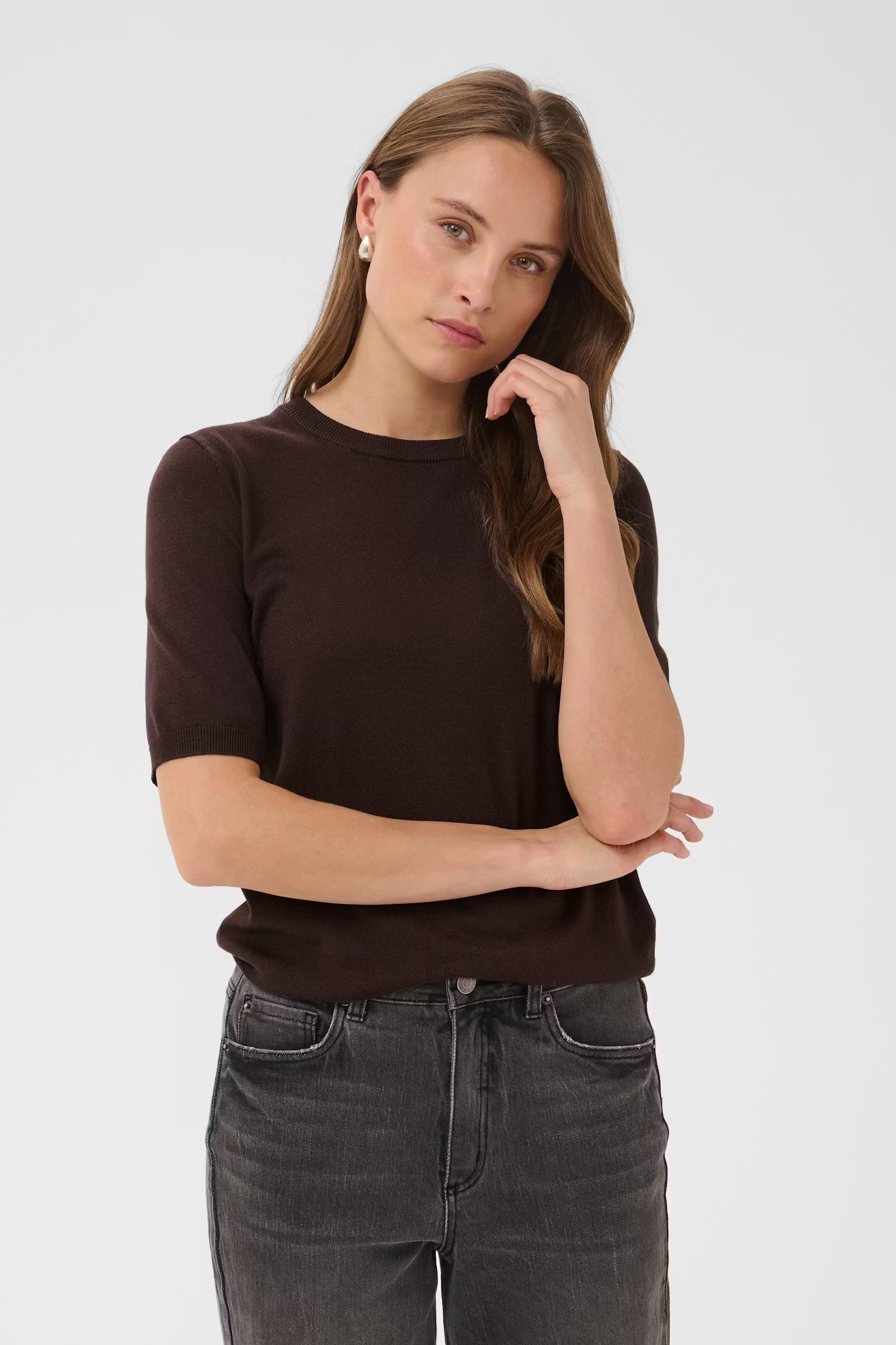 KAFFE LIZZA O-NECK PULLOVER