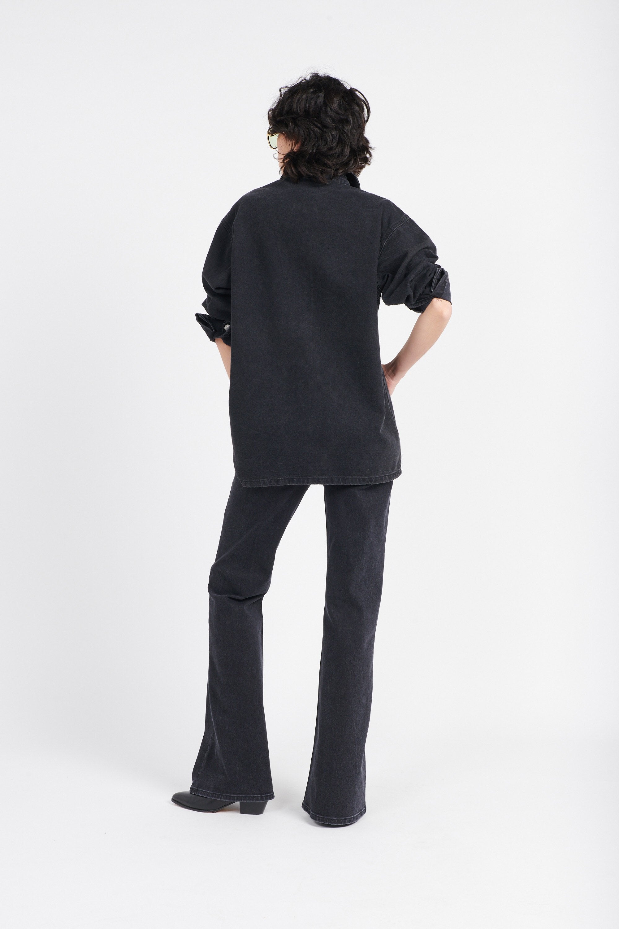 NOISY MAY ALVA LS OVERSIZE STUD SHACKET