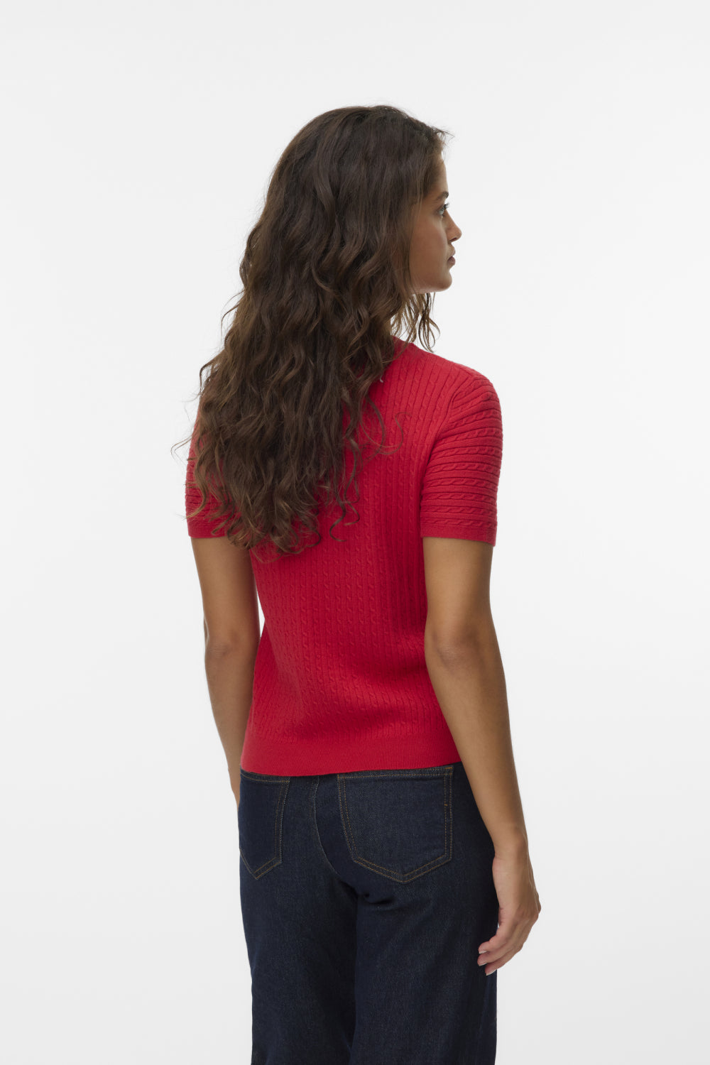 VERO MODA MIRLA SS O-NECK PULLOVER