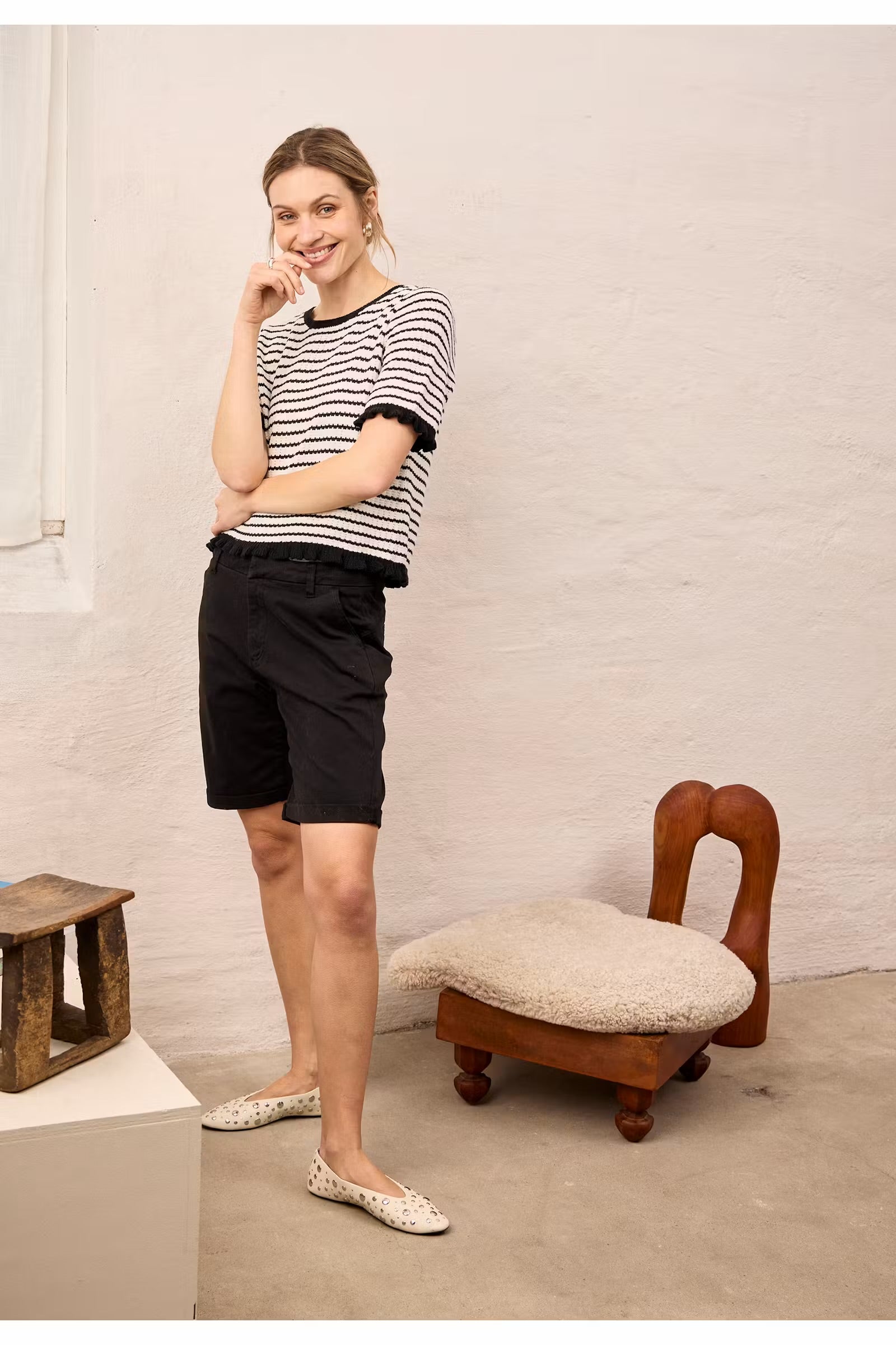 PULZ JEANS BONNIE CHINO SHORTS