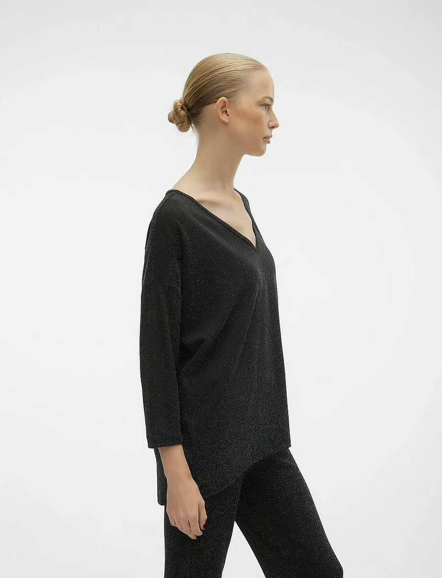 VERO MODA KANVA 3/4 V-NECK TOP LX JRS GA