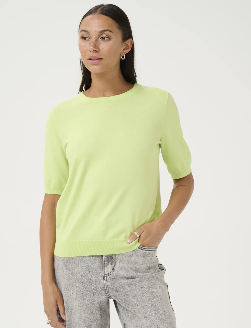 KAFFE LIZZA O-NECK PULLOVER