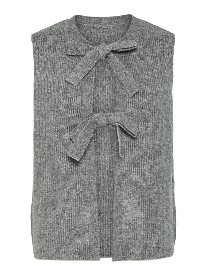 PIECES SILLY SL REV TIE VEST KNIT