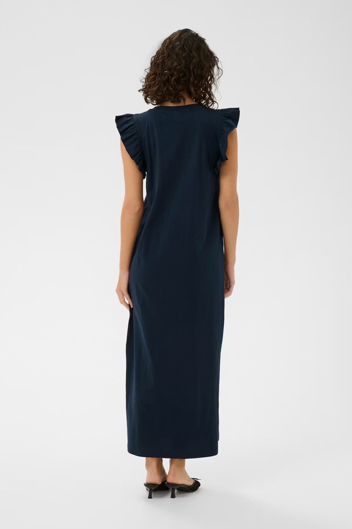KAFFE CELINA FLOUNCE DRESS