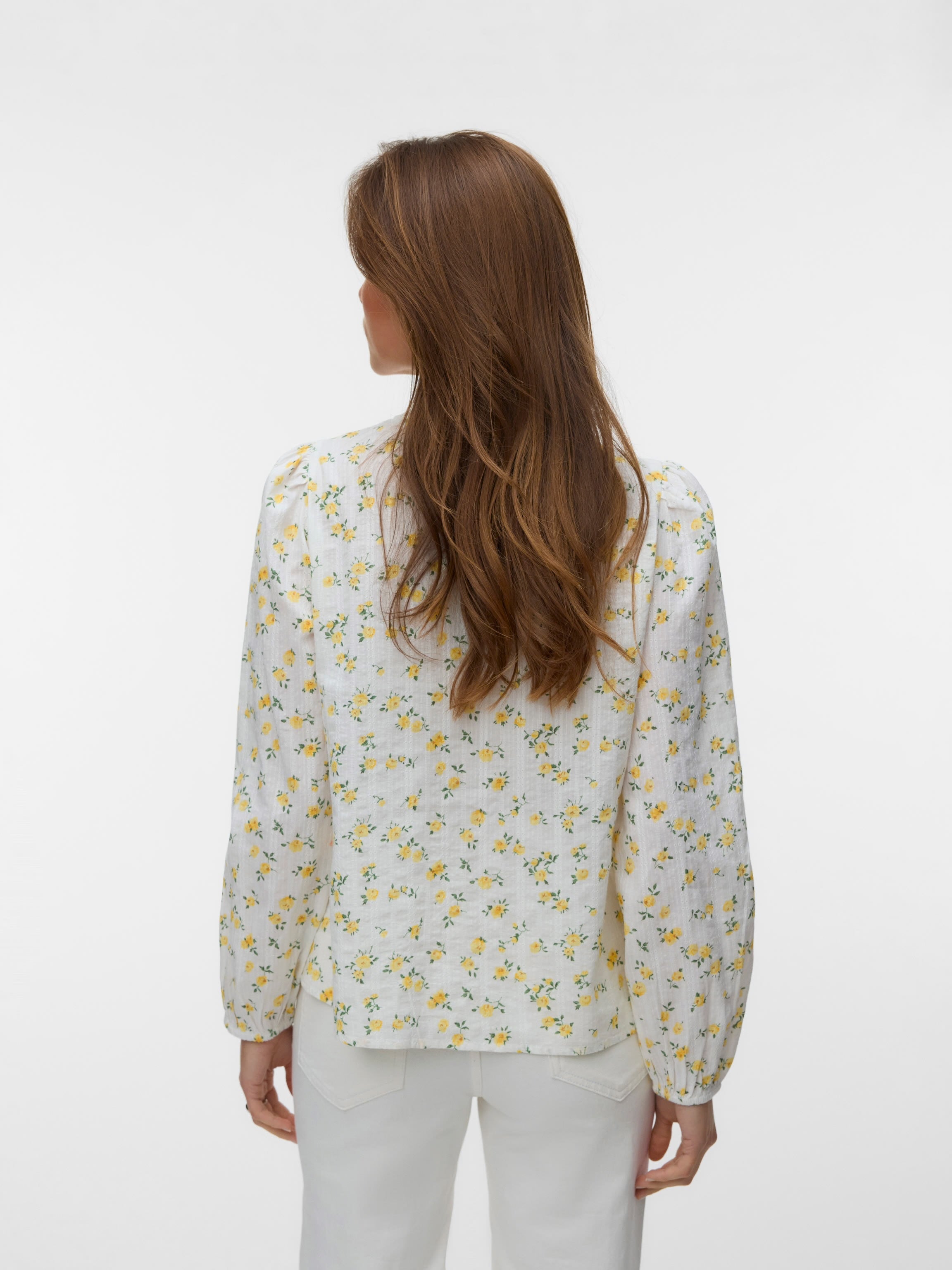 VERO MODA AYA SOFIA LS V-NECK TOP