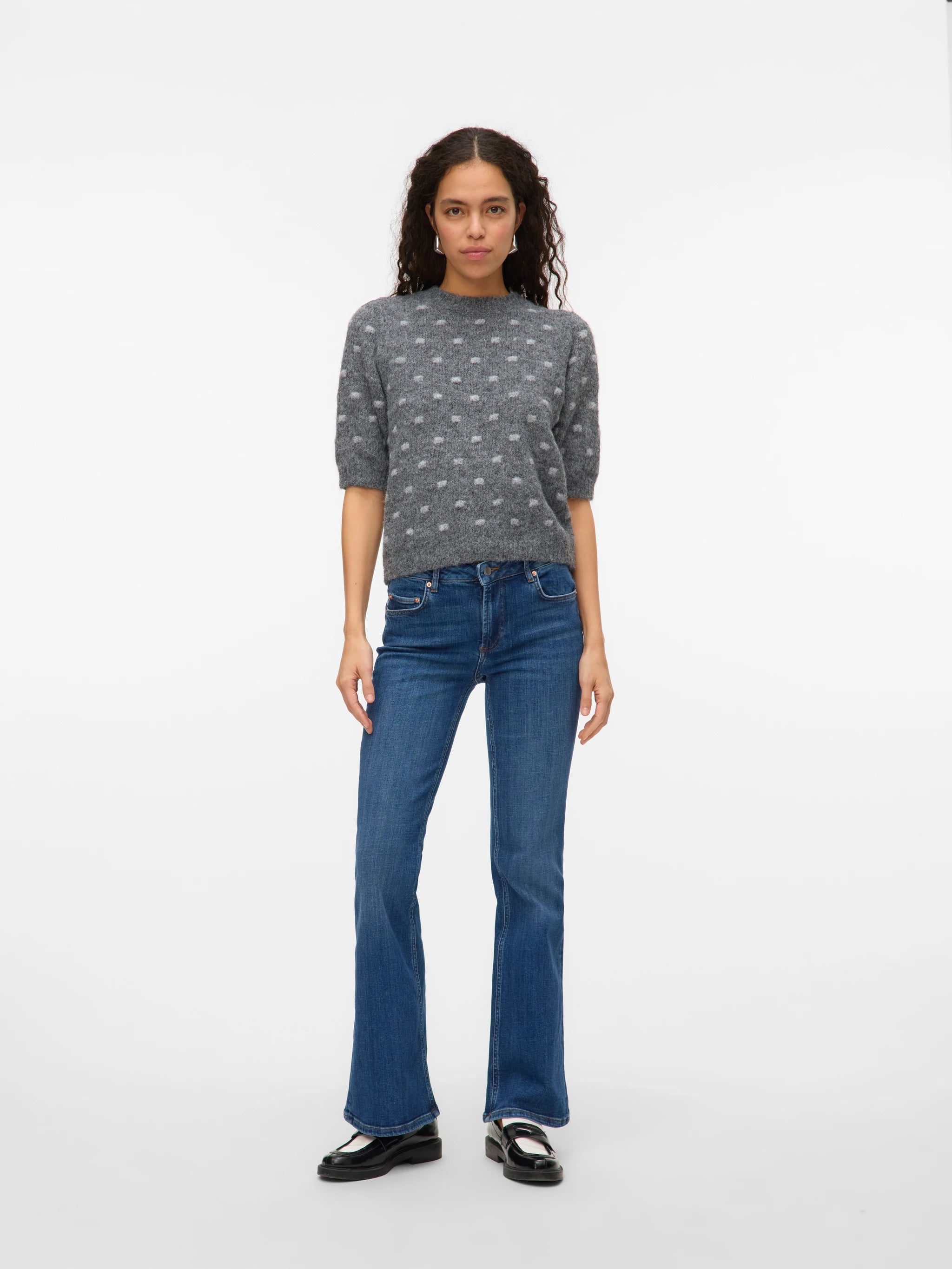 VERO MODA NOVAHDOTTY 2/4 O-NECK PULLOVER