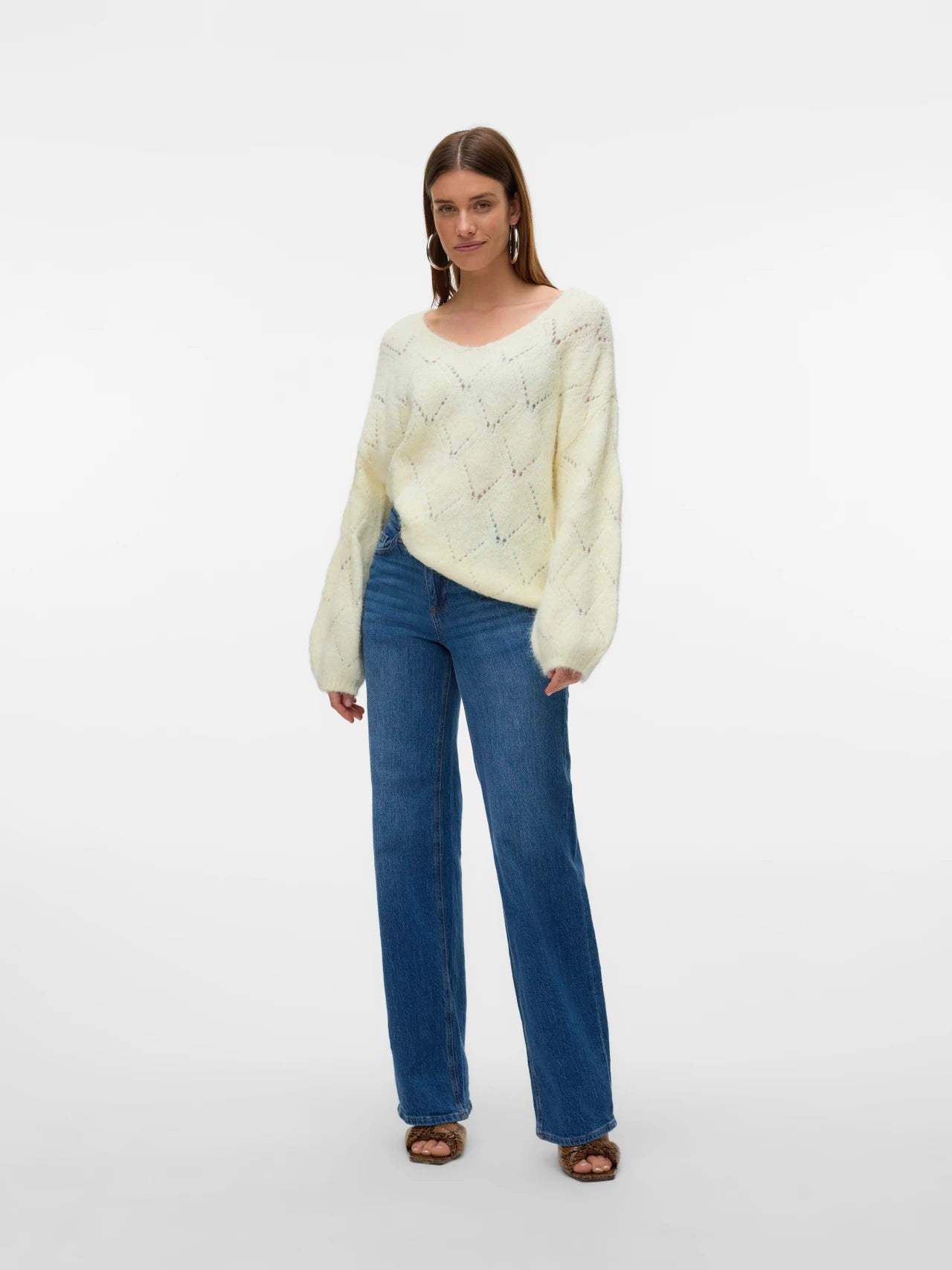 VERO MODA NOVAH LS V-NECK PULLOVER