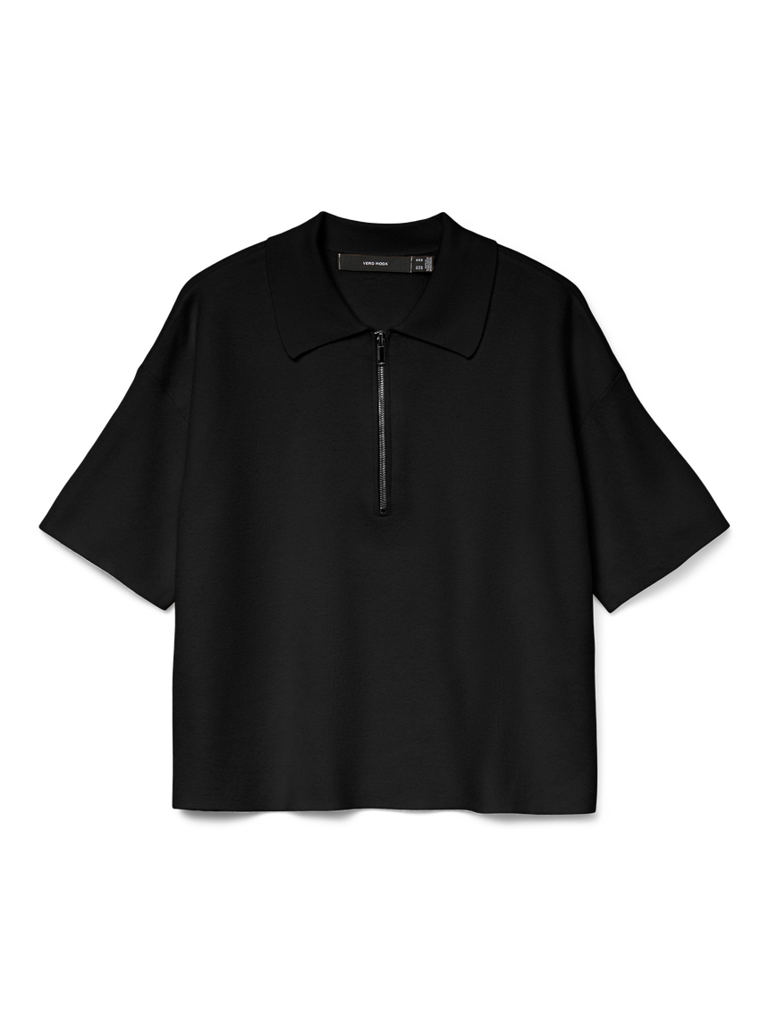 VERO MODA GOLD 2/4 POLONECK PULLOVER
