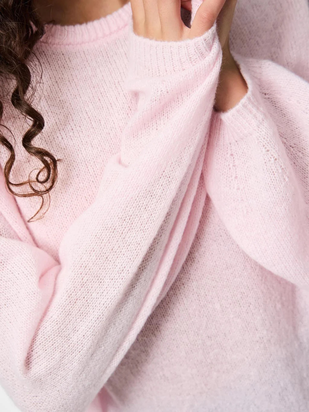 PIECES IDA LS O-NECK KNIT