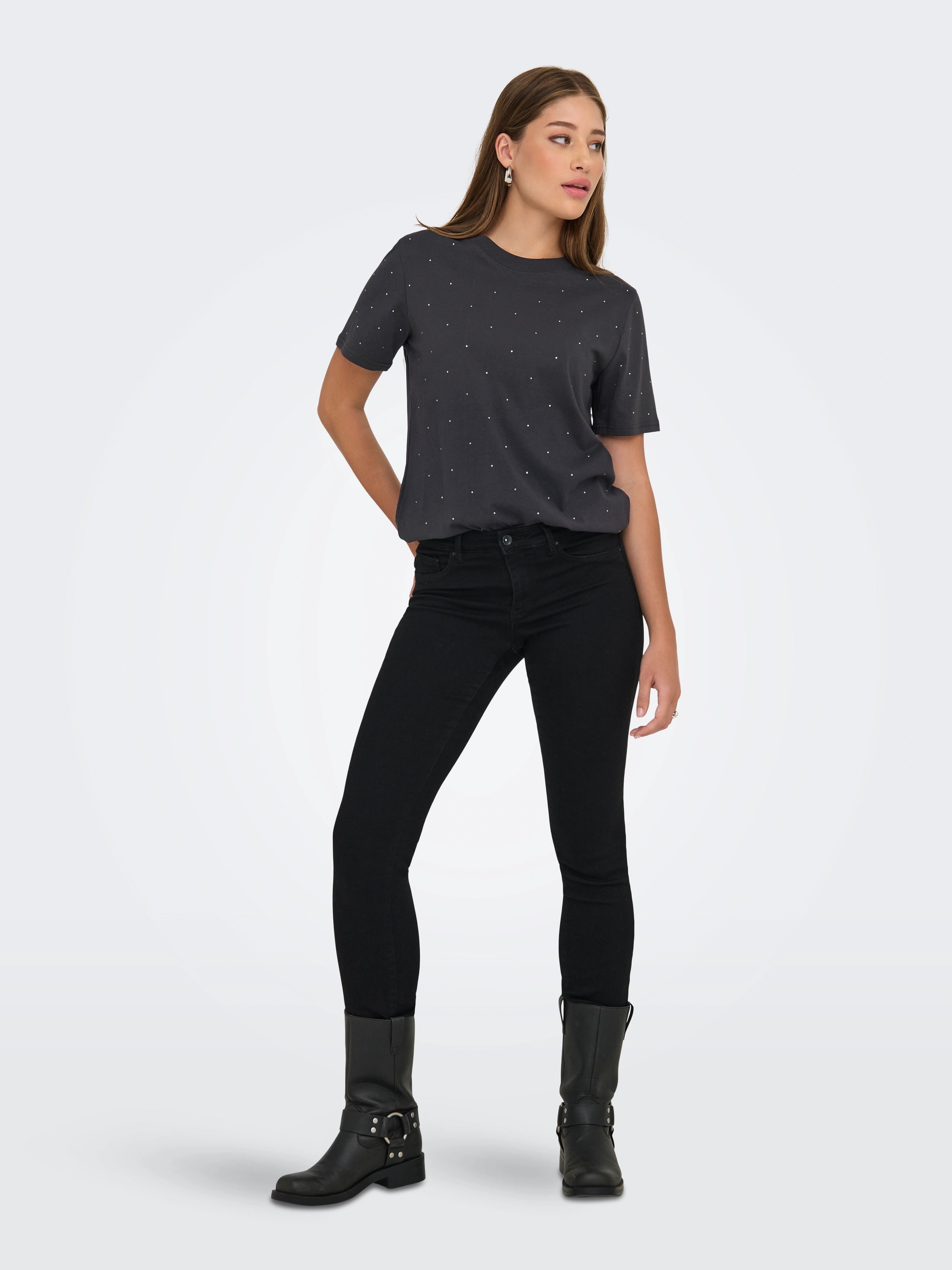 ONLY MONJA S/S STUDS TEE