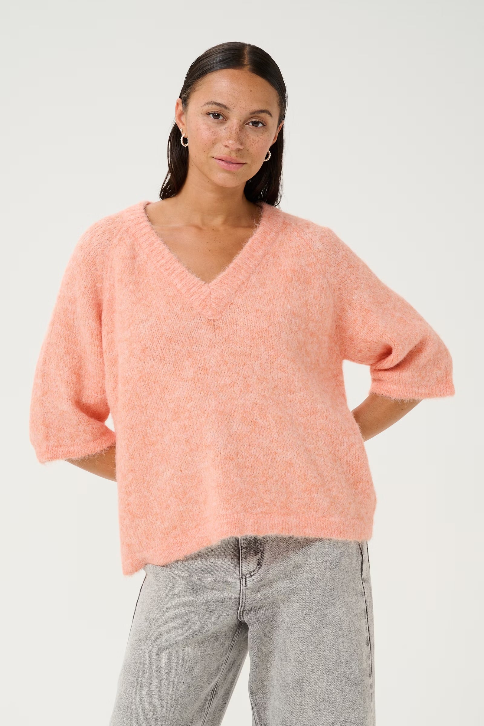 KAFFE EMILIE V-NECK PULLOVER
