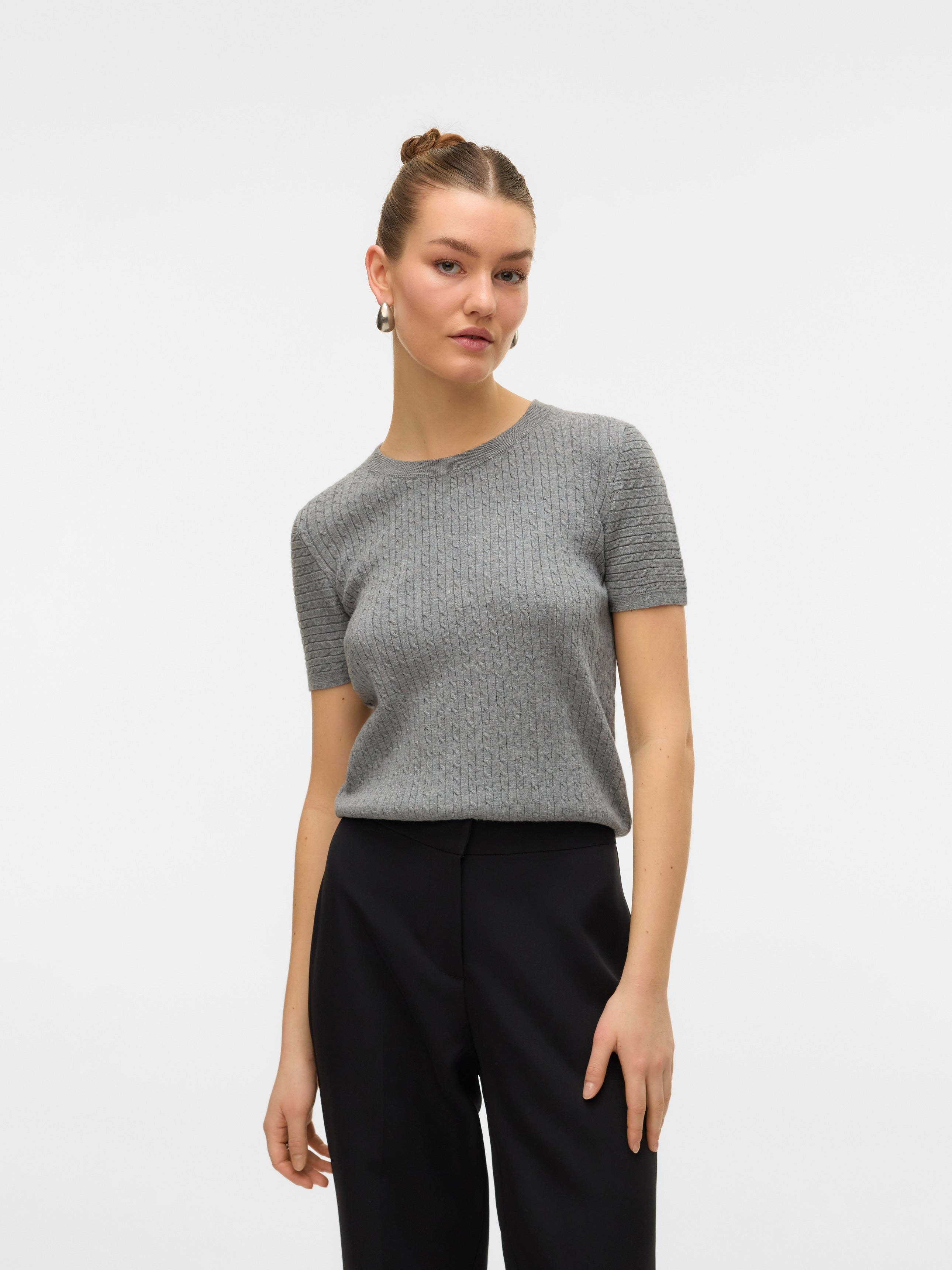 VERO MODA MIRLA SS O-NECK PULLOVER