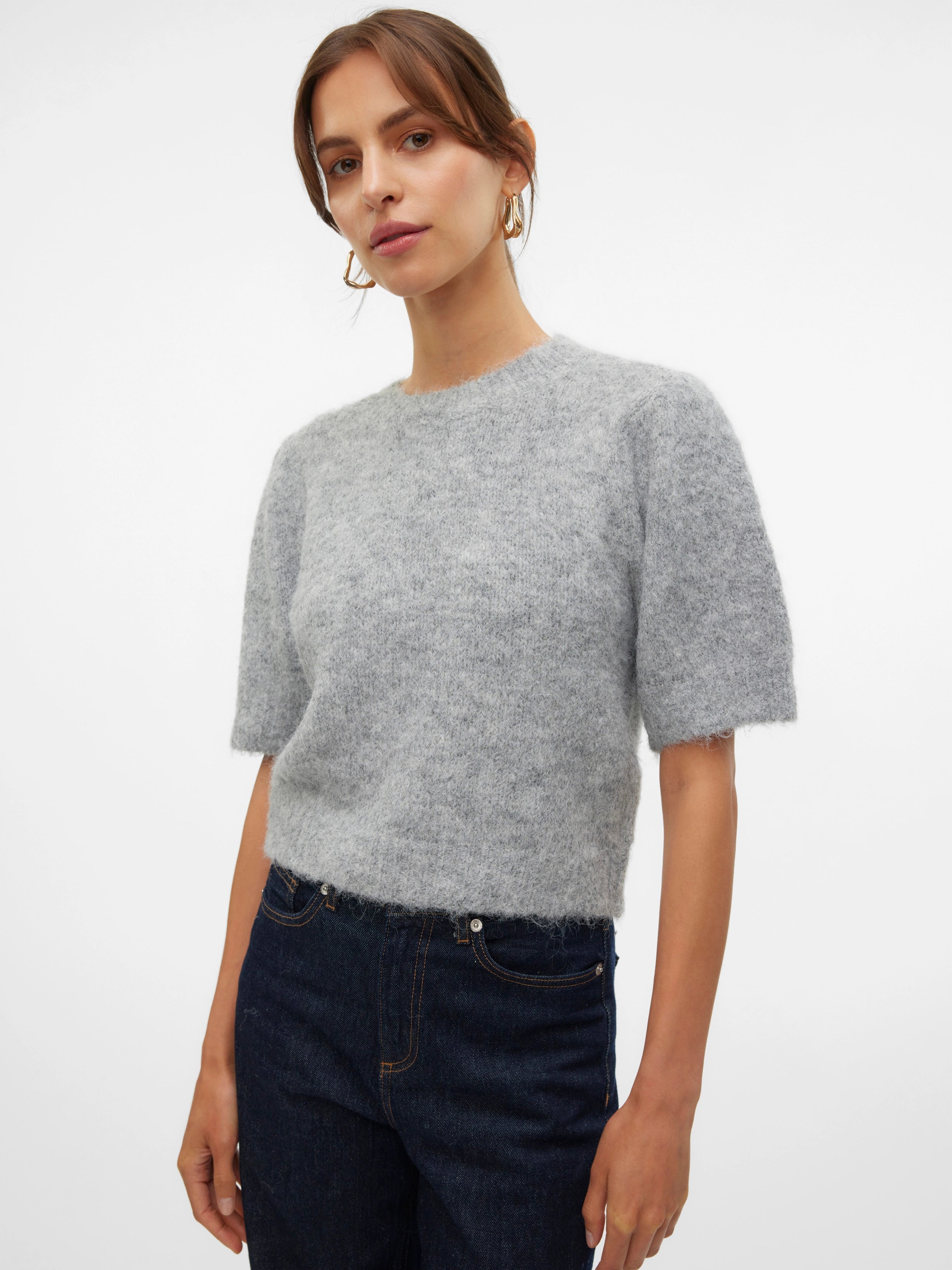 VERO MODA NOVAH SS O-NECK PUFF PULLOVER