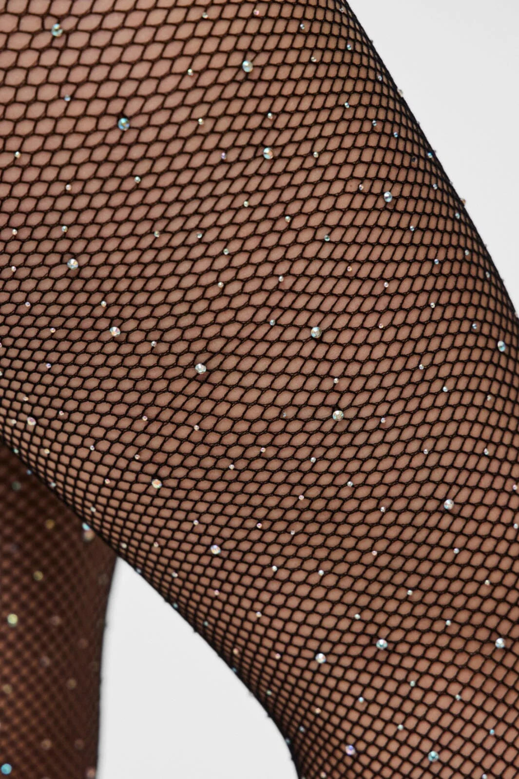 PIECES CLAIRE FISHNET GLITTER TIGHTS