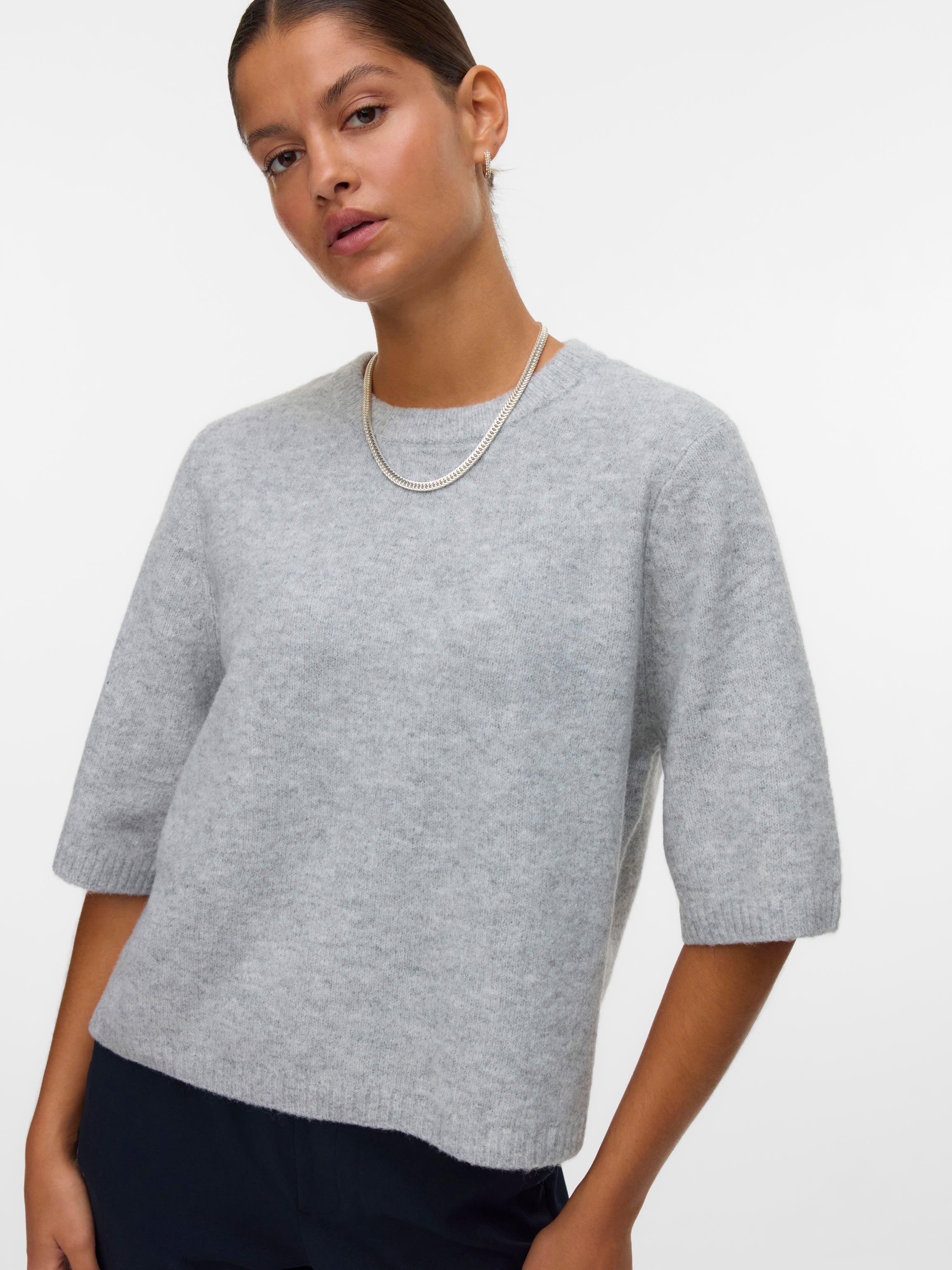 VERO MODA BOOM 2/4 O-NECK OVERSIZE PULLOVER