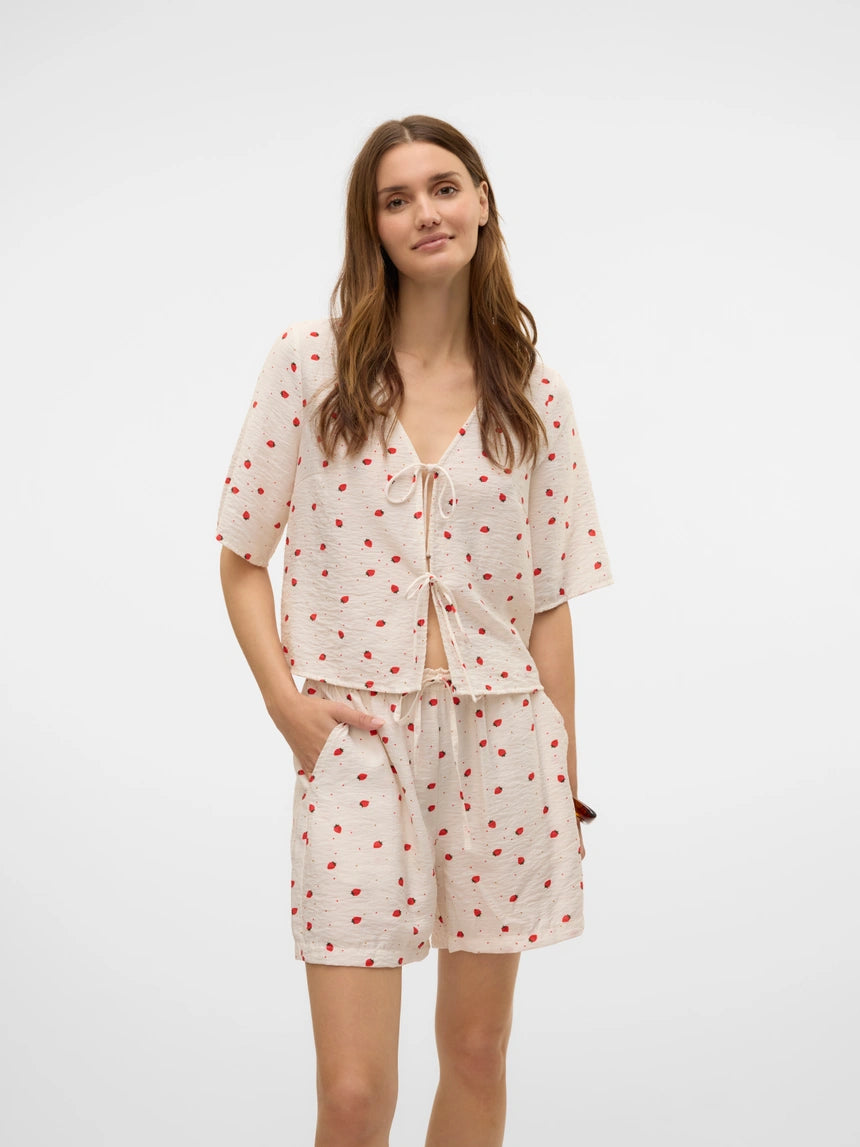 VERO MODA ODETTE 2/4 TIE TOP