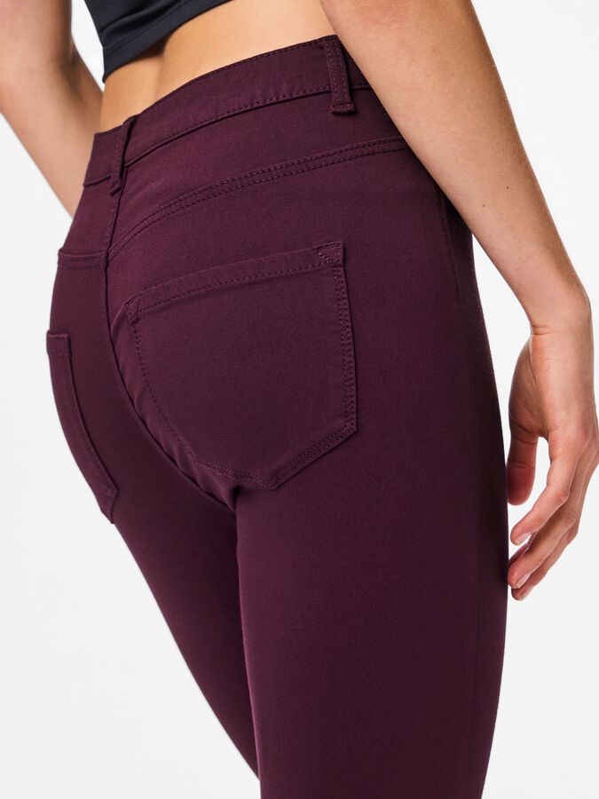 PIECES HIGHSKIN WEAR JEGGINGS - WINETASTING