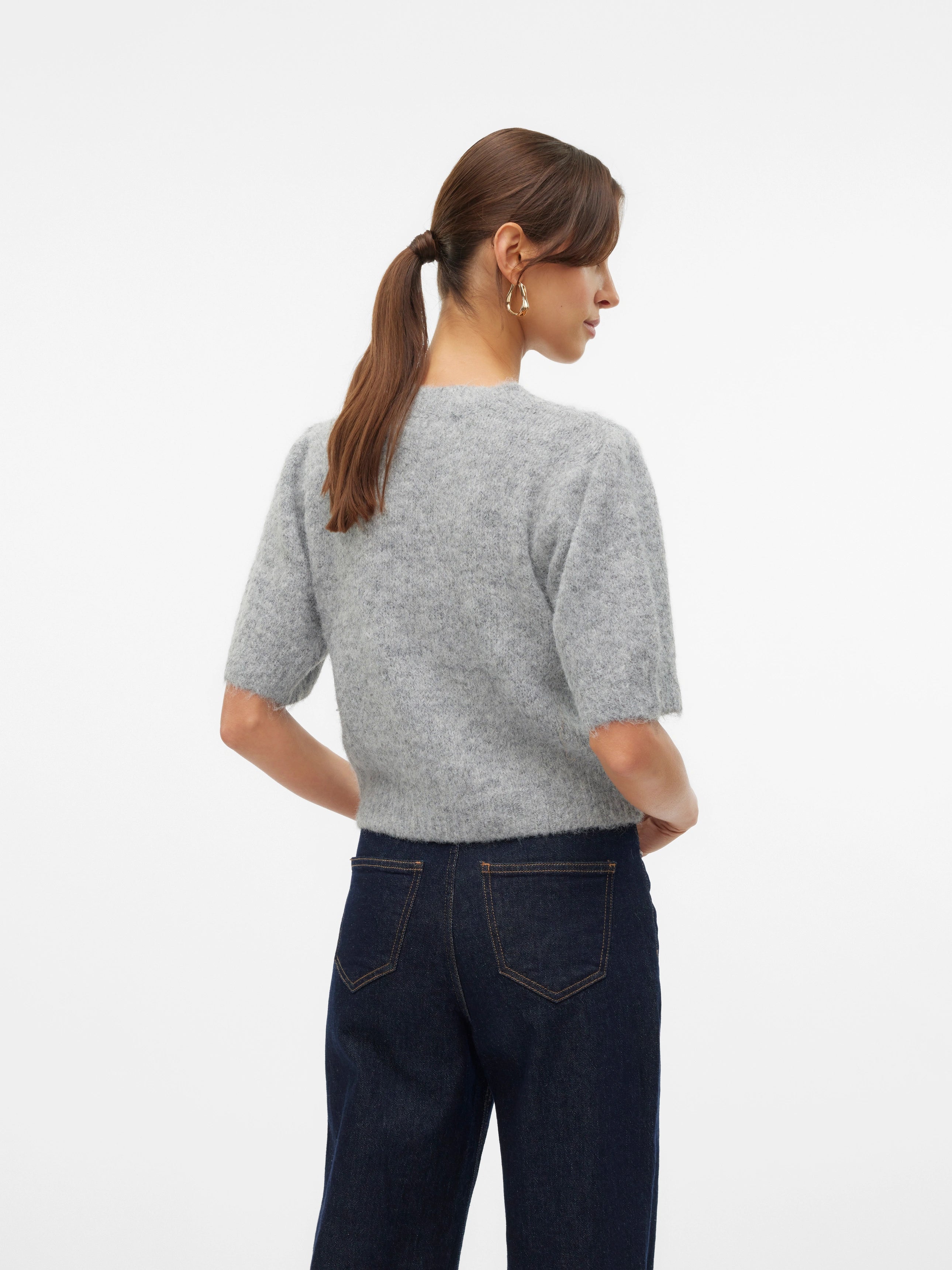 VERO MODA NOVAH SS O-NECK PUFF PULLOVER