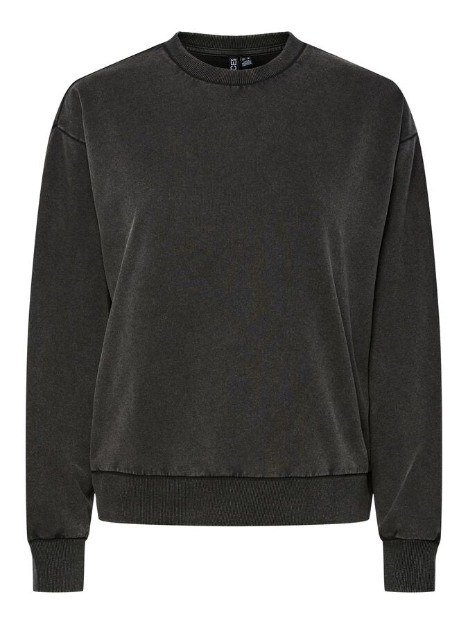 PIECES CHILLI LS WASHED LOOSE SWEAT