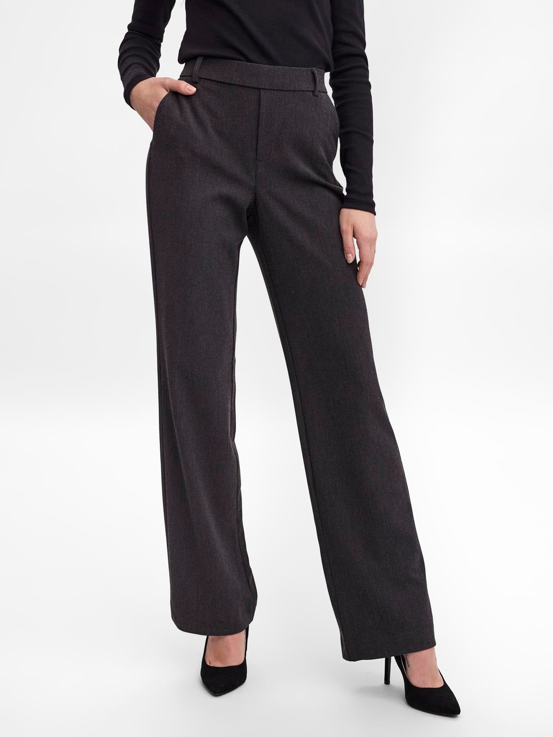 VERO MODA MAYA MW STRAIGHT SOLID PANT