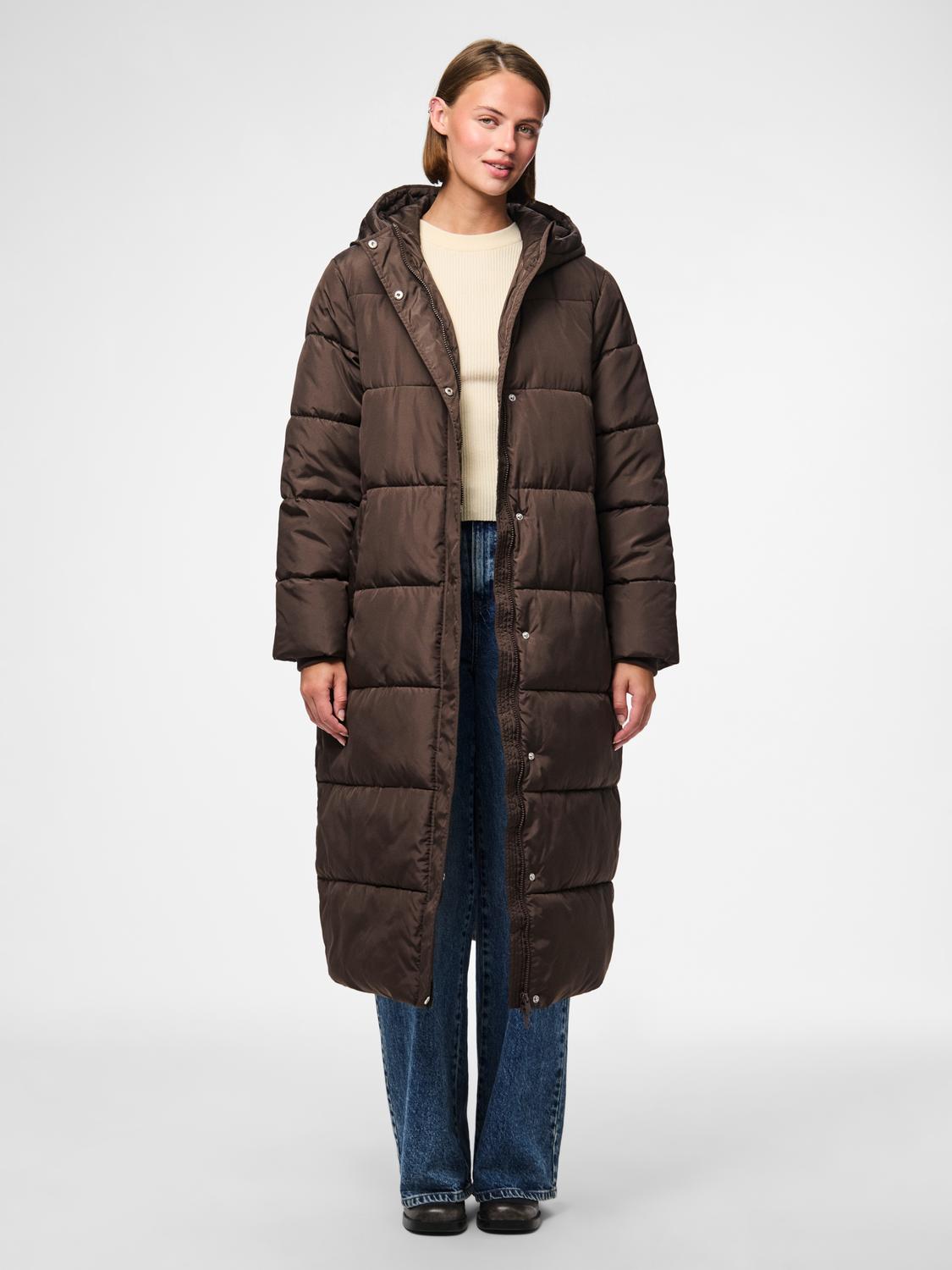 PIECES MADDIE LONG PUFFER JACKET