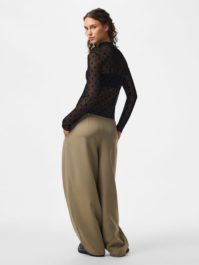 PIECES JESHI LS HIGH NECK TOP
