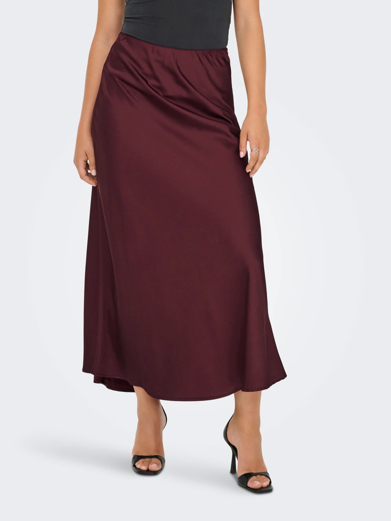 ONLY MIKA VIS SATIN LONG SKIRT