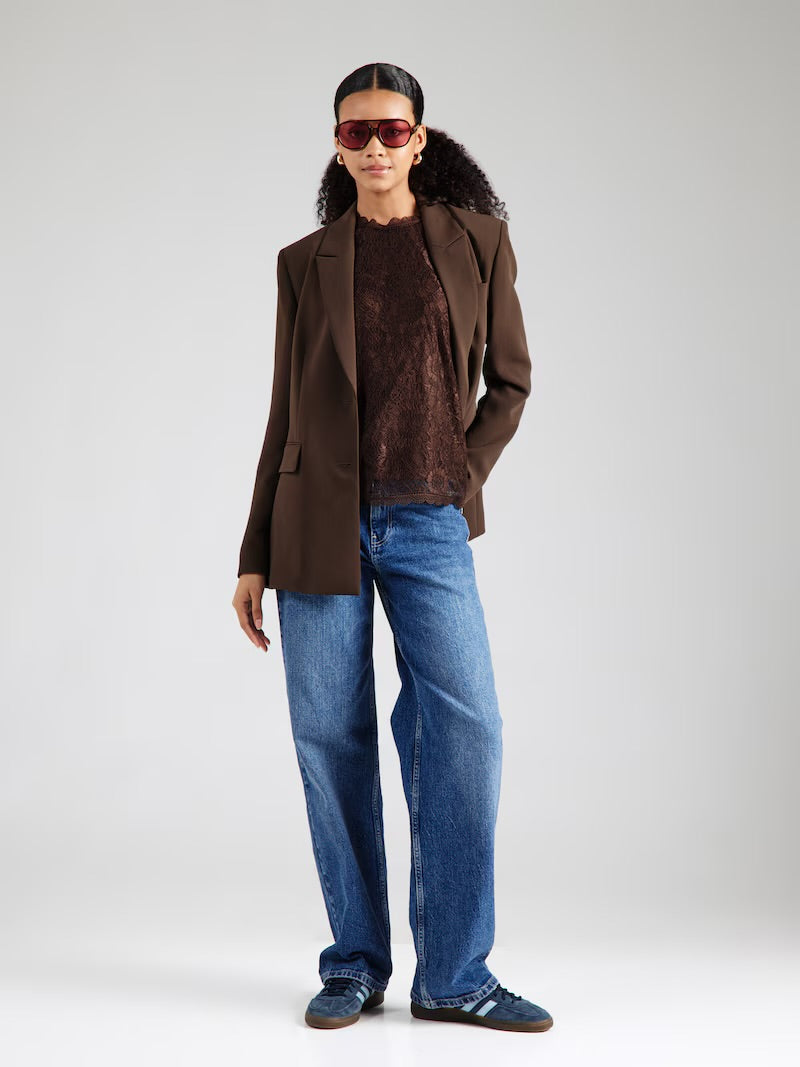 PIECES OLLINE SL LACE TOP