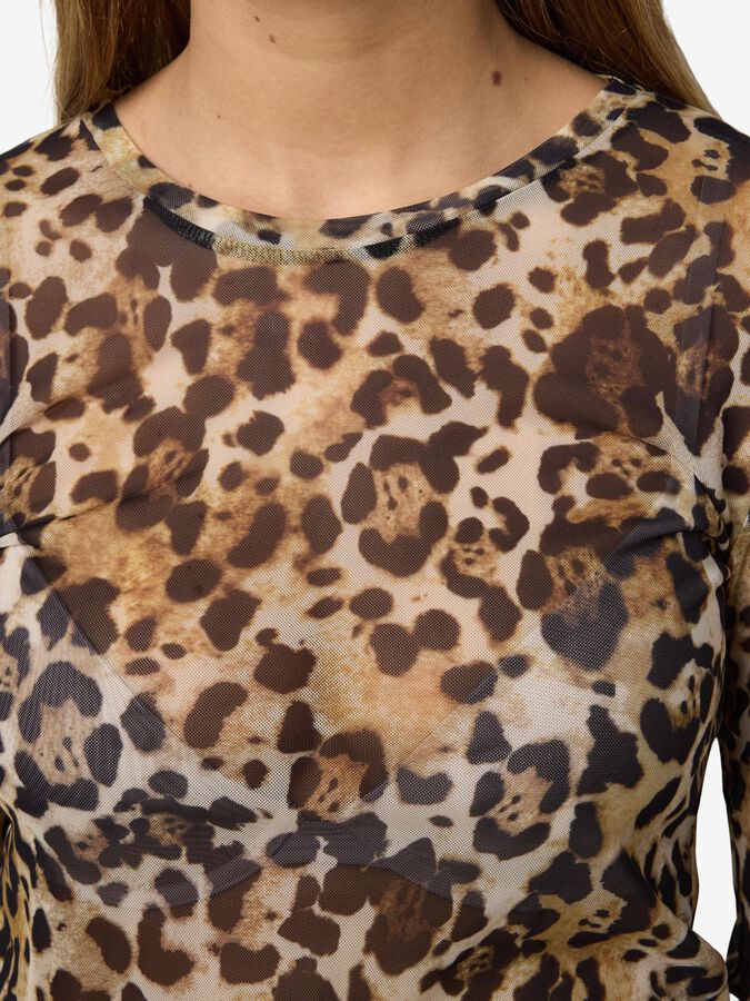 NOISY MAY JUDITH L/S MESH TOP