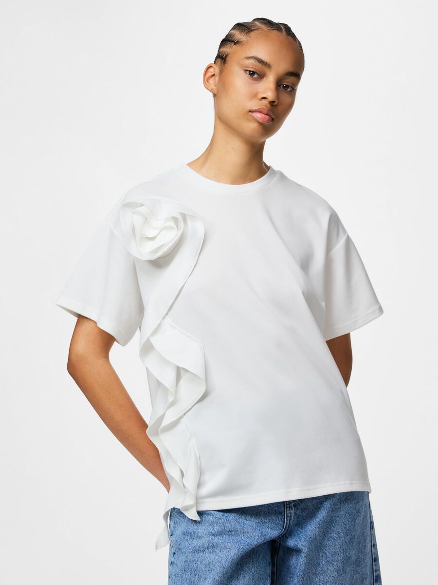 PIECES SKYLAR SS ROSE TOP