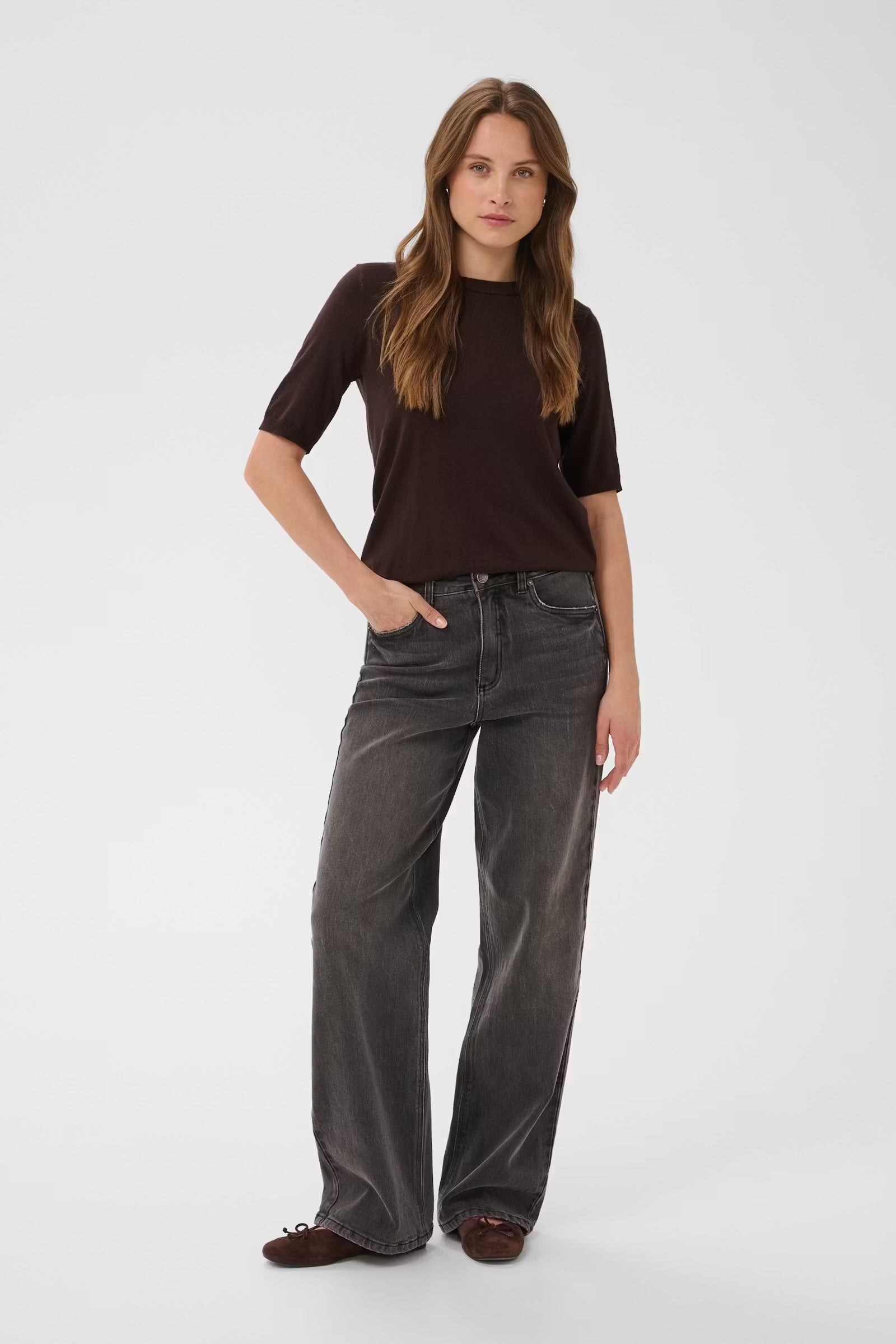 KAFFE LIZZA O-NECK PULLOVER