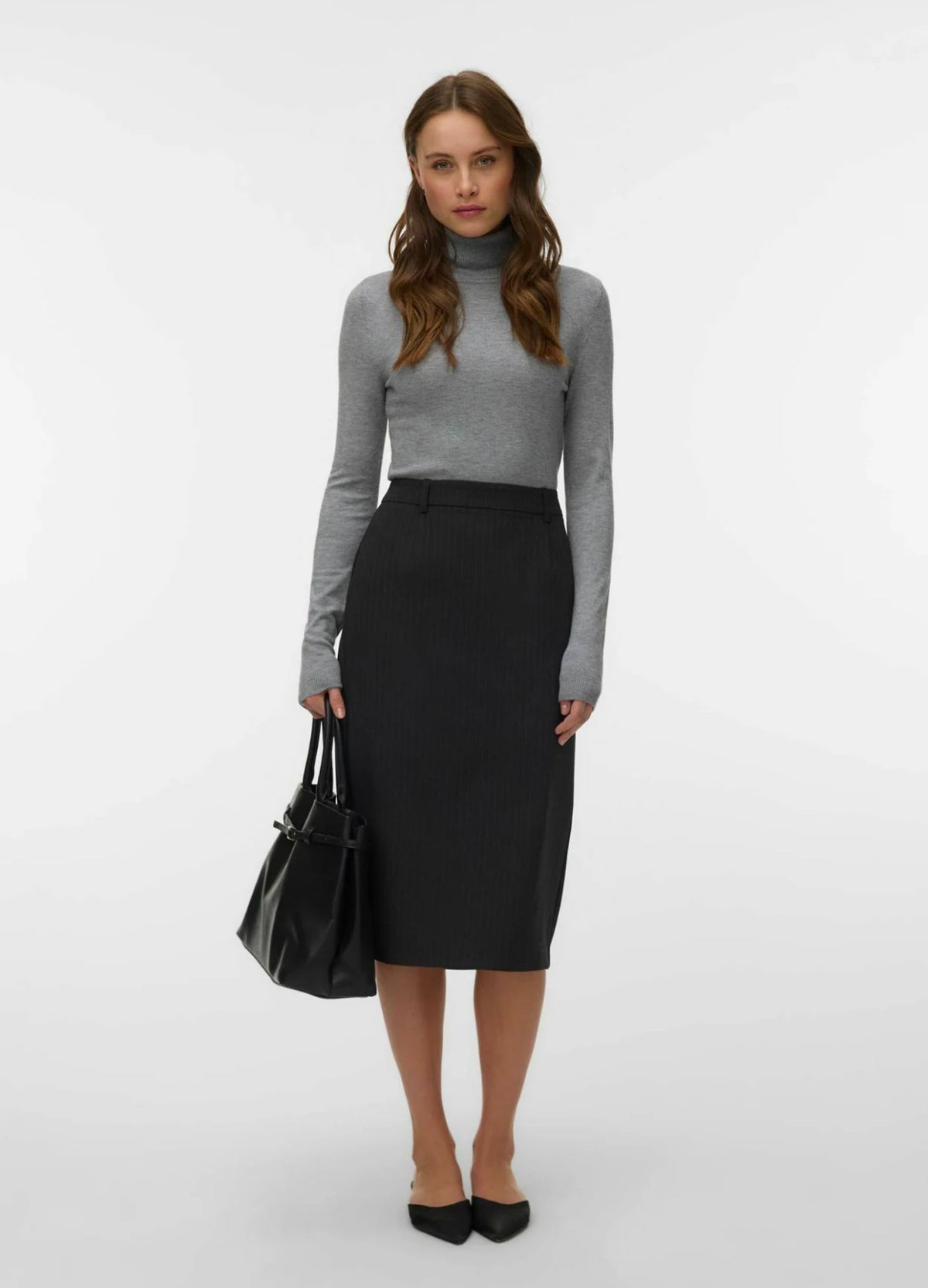 VERO MODA SKYLAR MW PENCIL SKIRT PRM