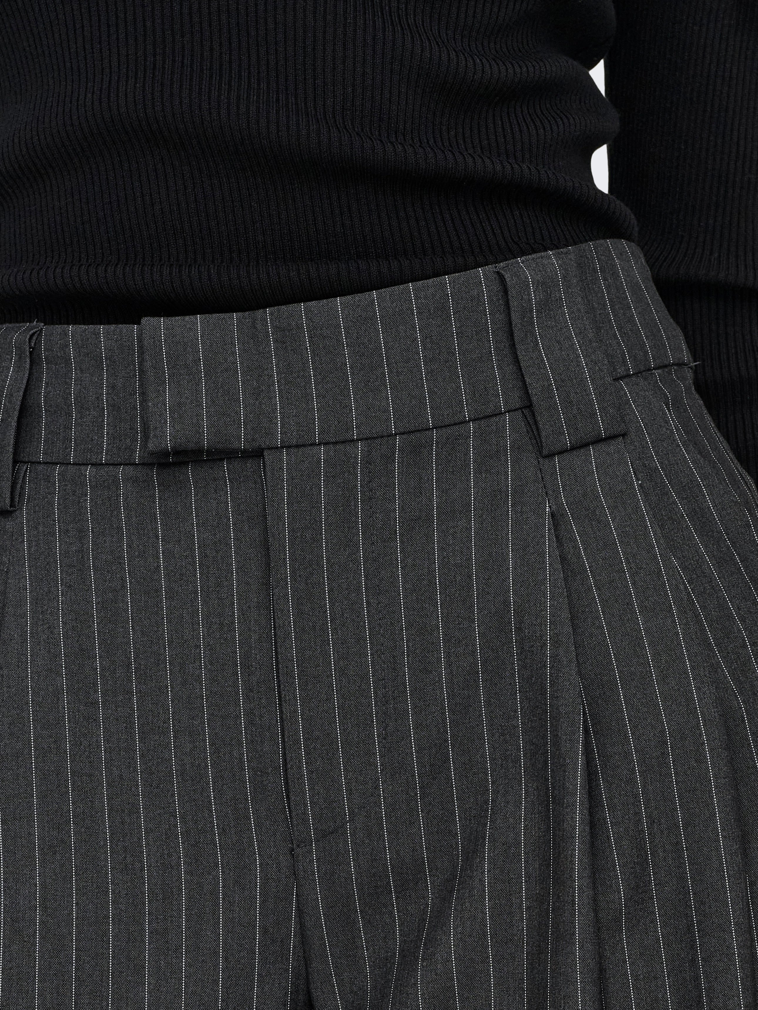 ONLY NISA LIFE MW PINSTRIPE WIDE PANT