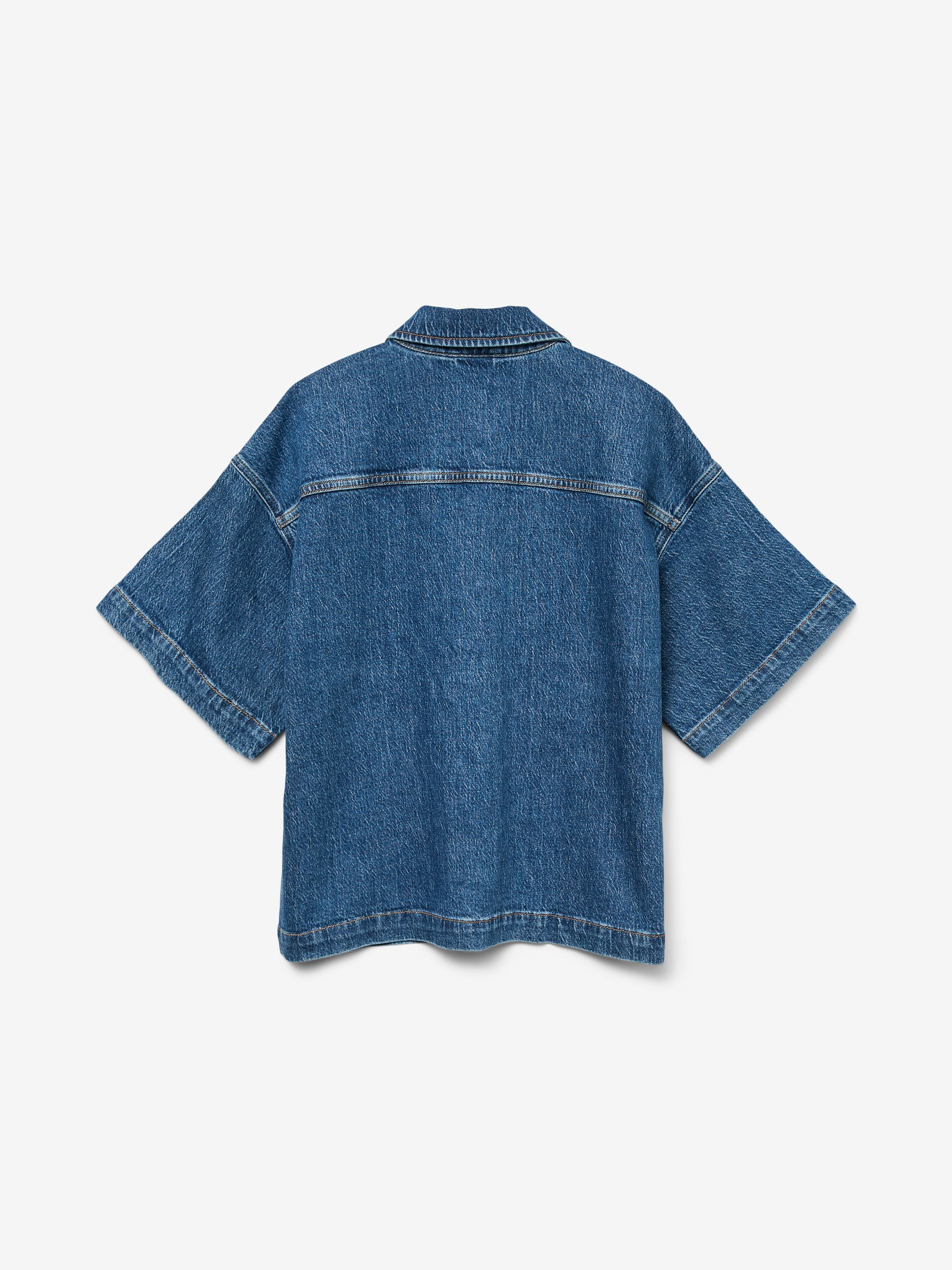 VERO MODA TESSA SS LOOSE DENIM SHIRT