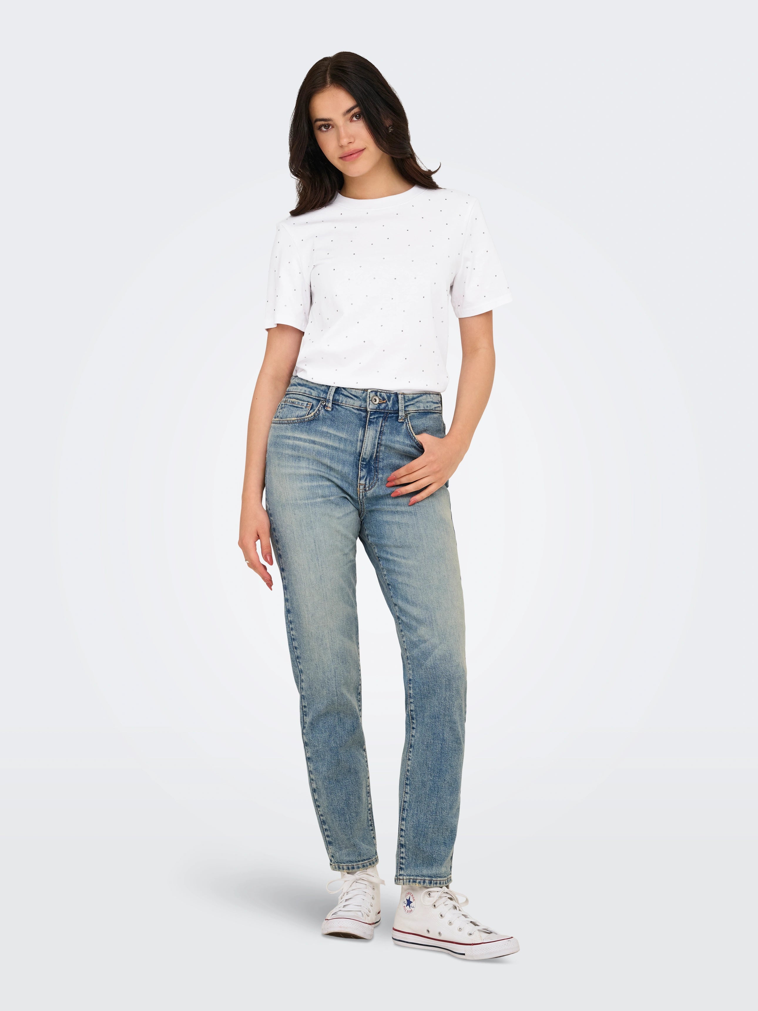 ONLY MONJA S/S STUDS TEE