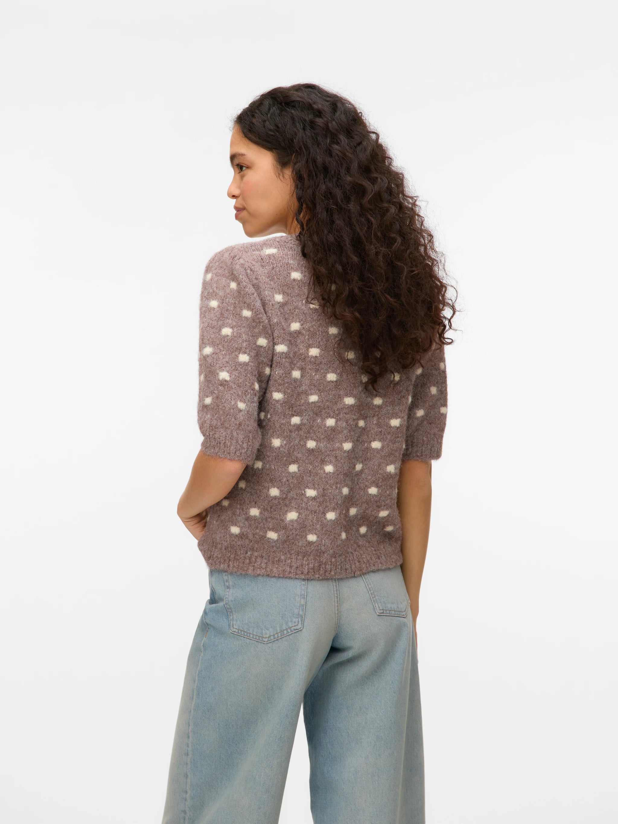 VERO MODA NOVAHDOTTY 2/4 O-NECK PULLOVER