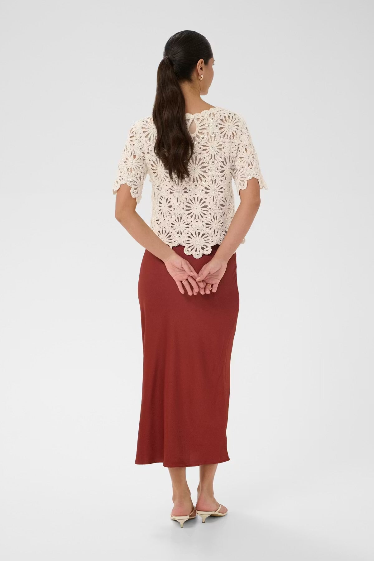 KAFFE CALLISTA SEQUINS KNIT TOP