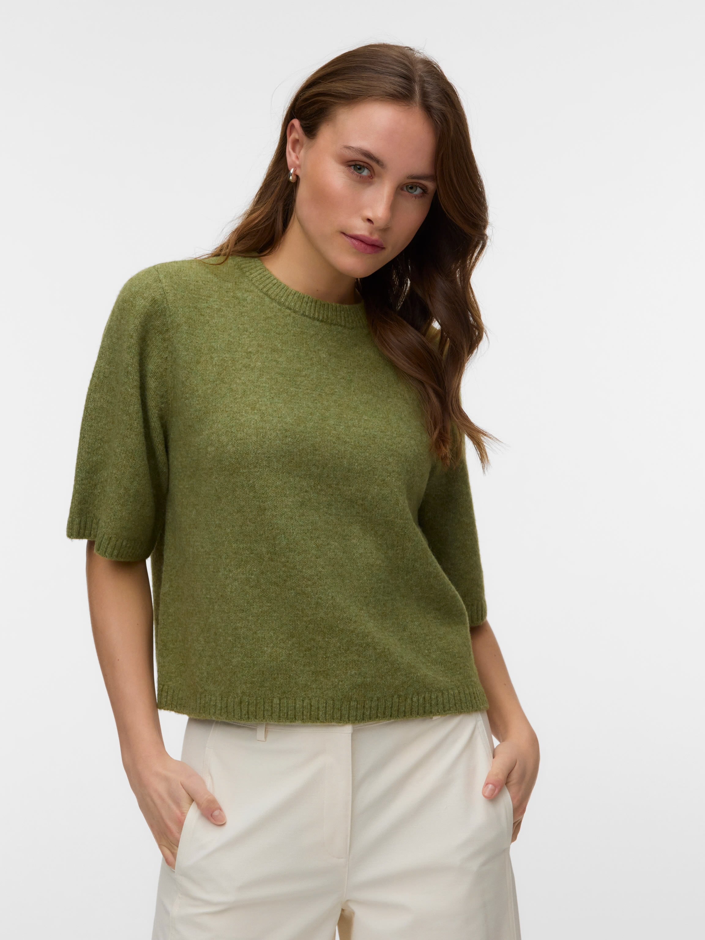 VERO MODA BOOM 2/4 O-NECK OVERSIZE PULLOVER