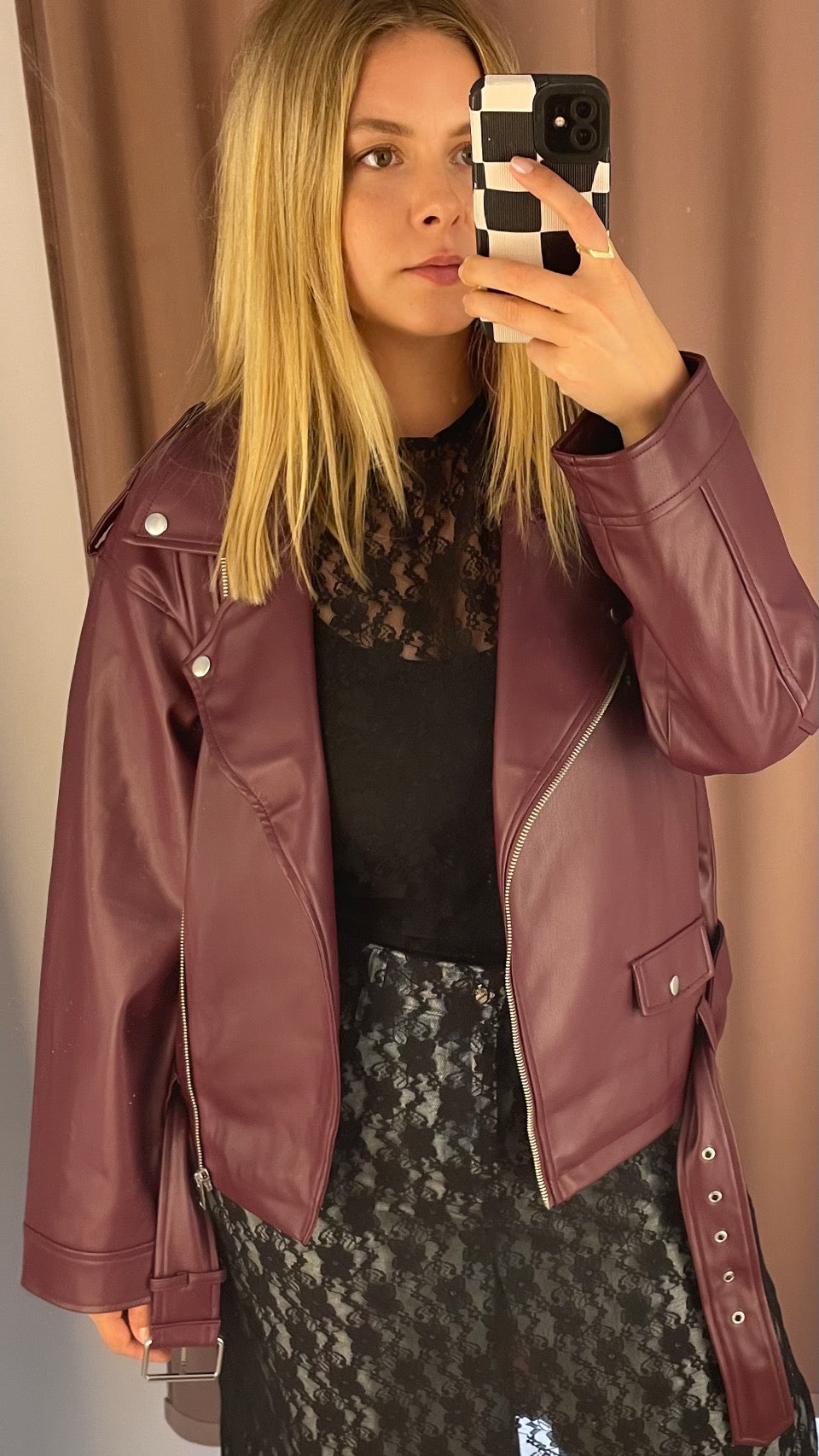 NOISY MAY ESTA PAULINA PU L/S BIKER JACKET