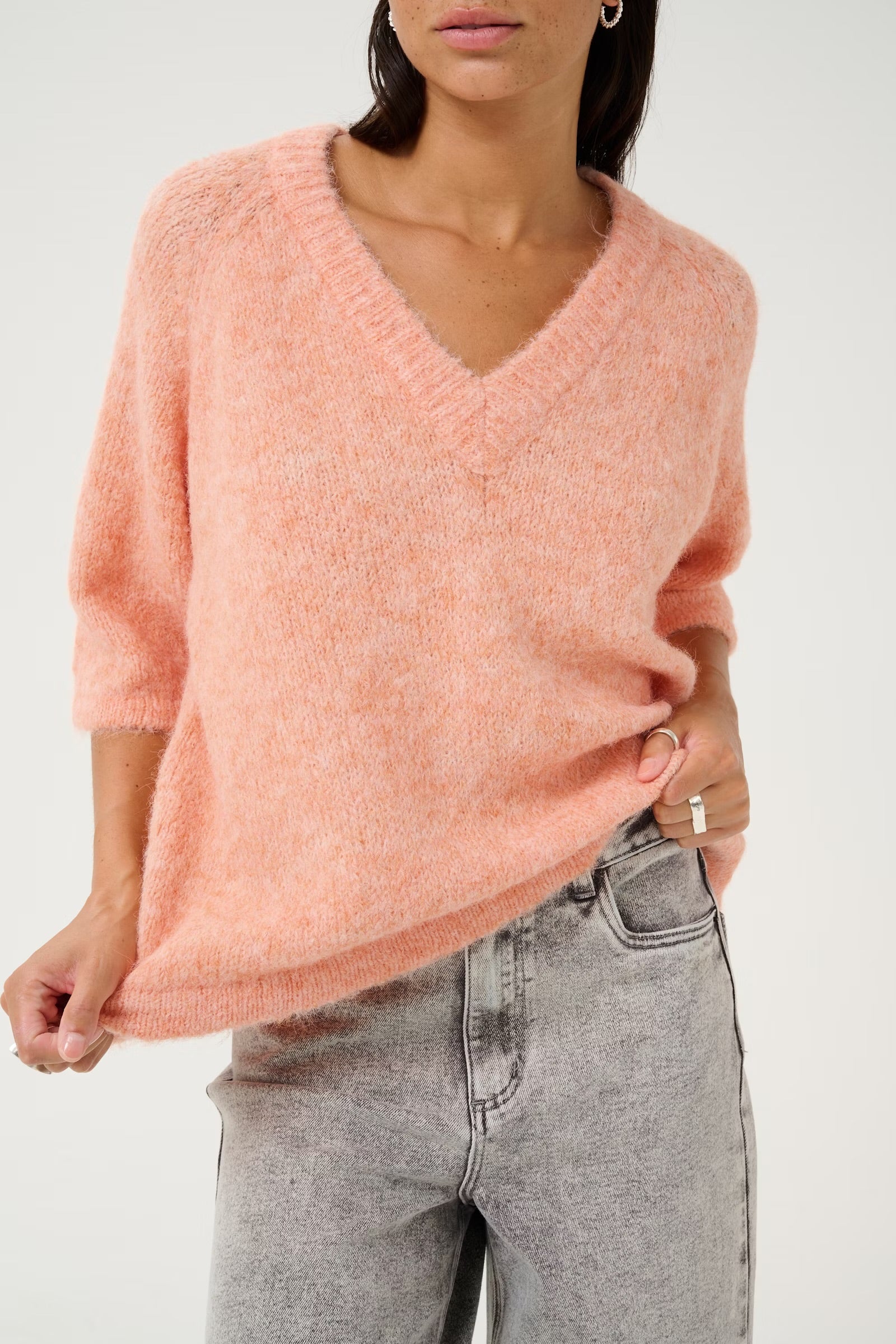 KAFFE EMILIE V-NECK PULLOVER