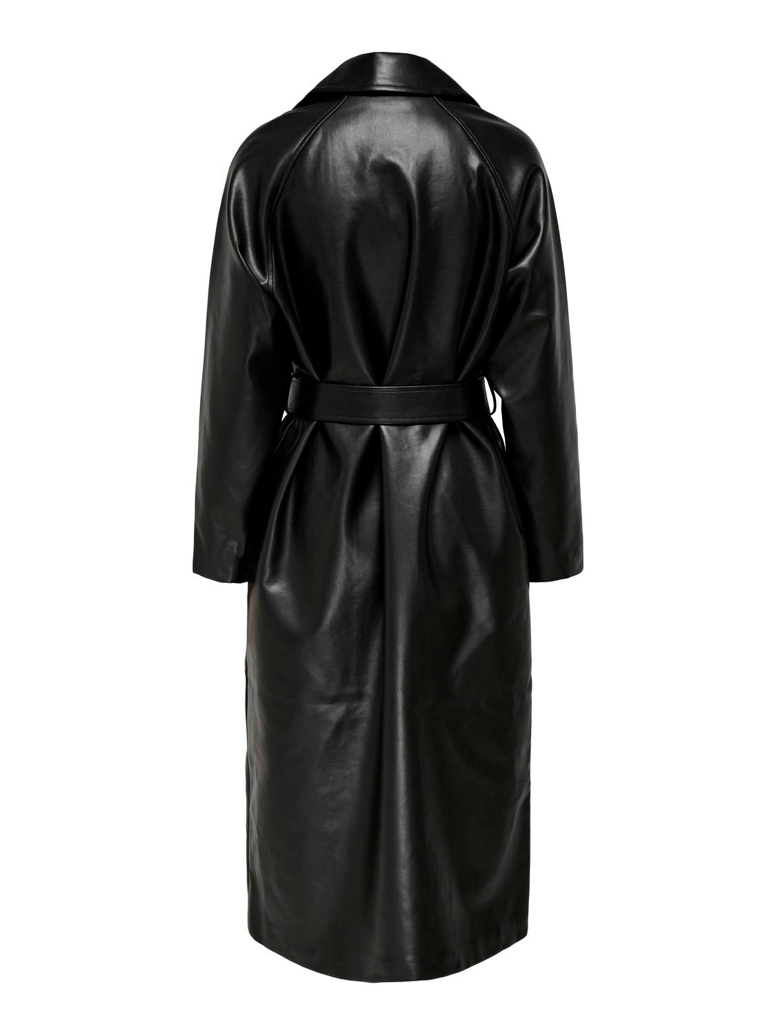 ONLY BINA FAUX LEATHER TRENCHCOAT