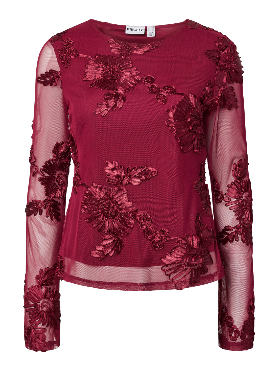 PIECES OFFIA LS BOATNECK TOP