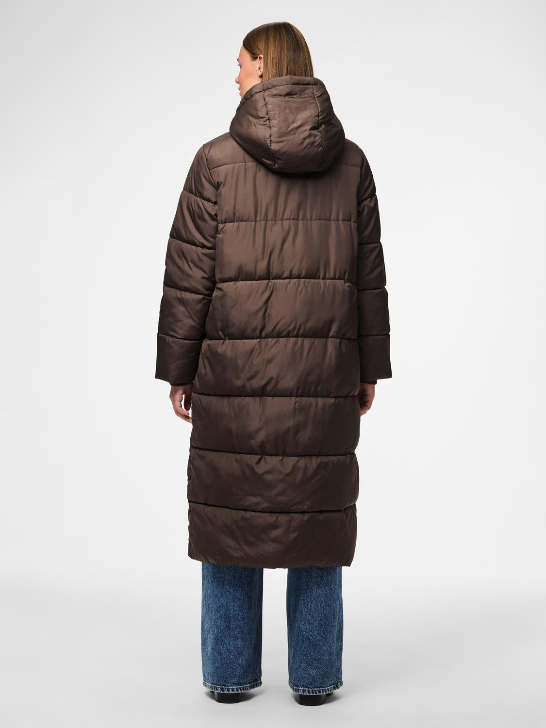 PIECES MADDIE LONG PUFFER JACKET