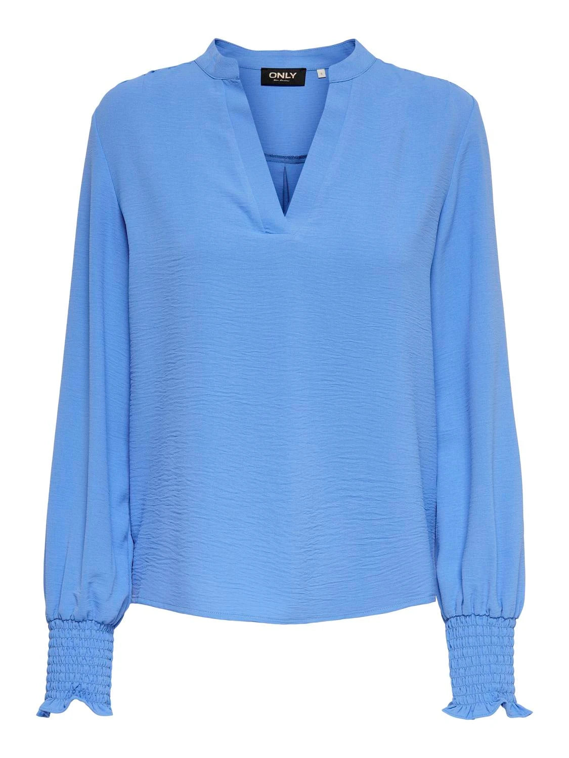 ONLY METTE V-NECK LS SMOCK TOP