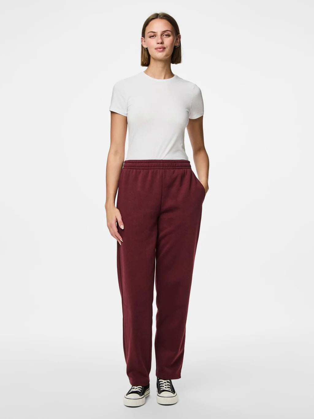 PIECES CHILLI HW STRAIGHT SWEAT PANTS