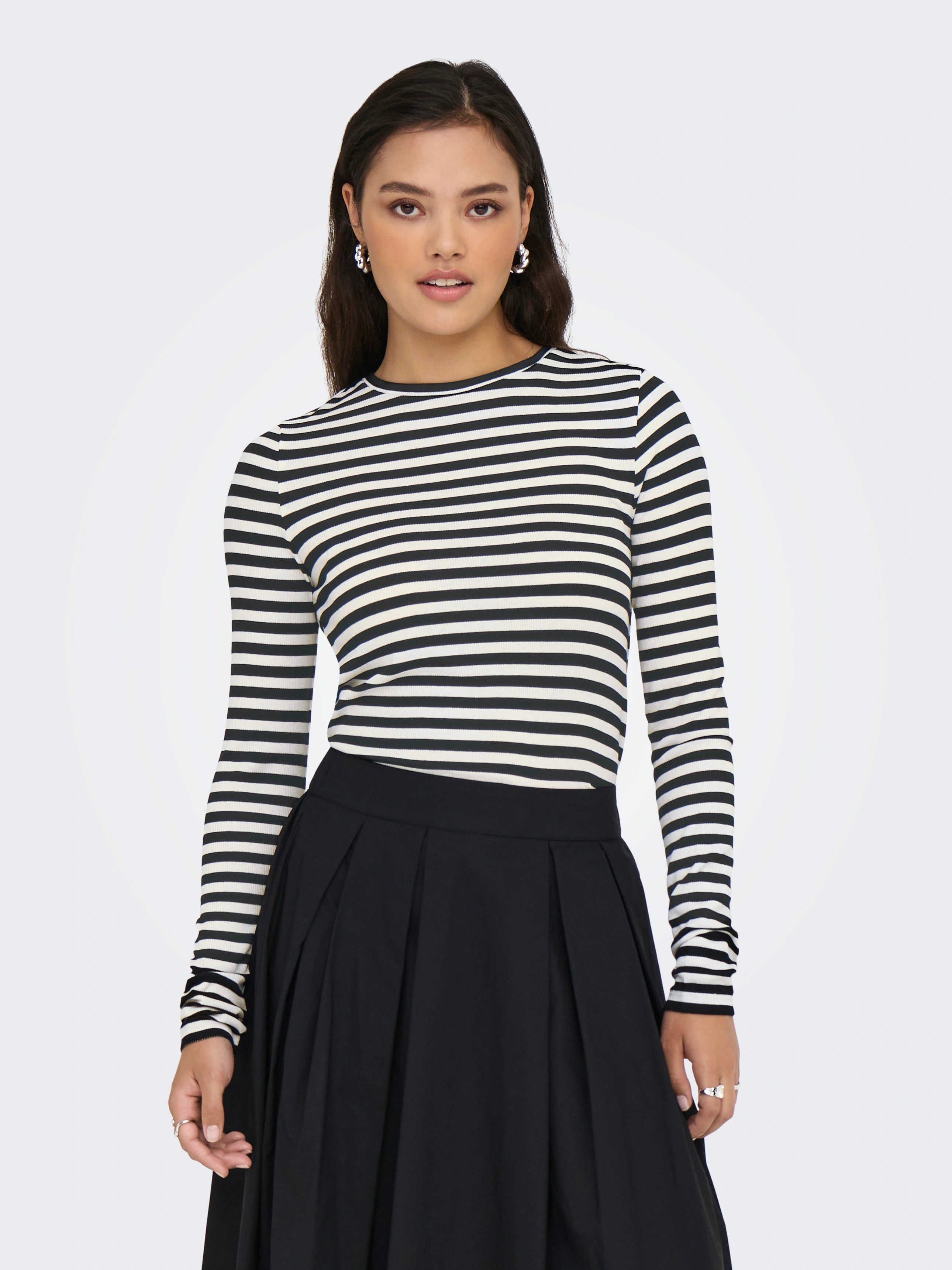 ONLY MAI STRIPE L/S TOP