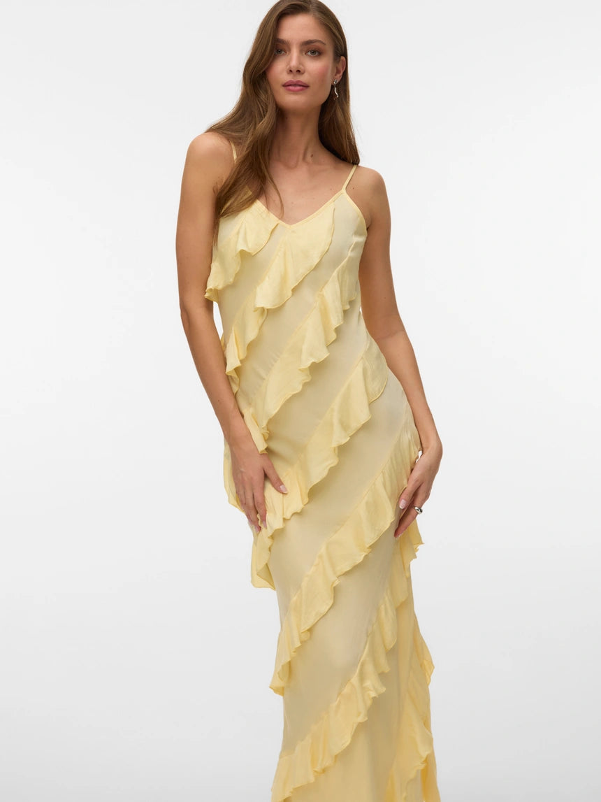 VERO MODA ICELYN SL RUFFLE MAXI DRESS