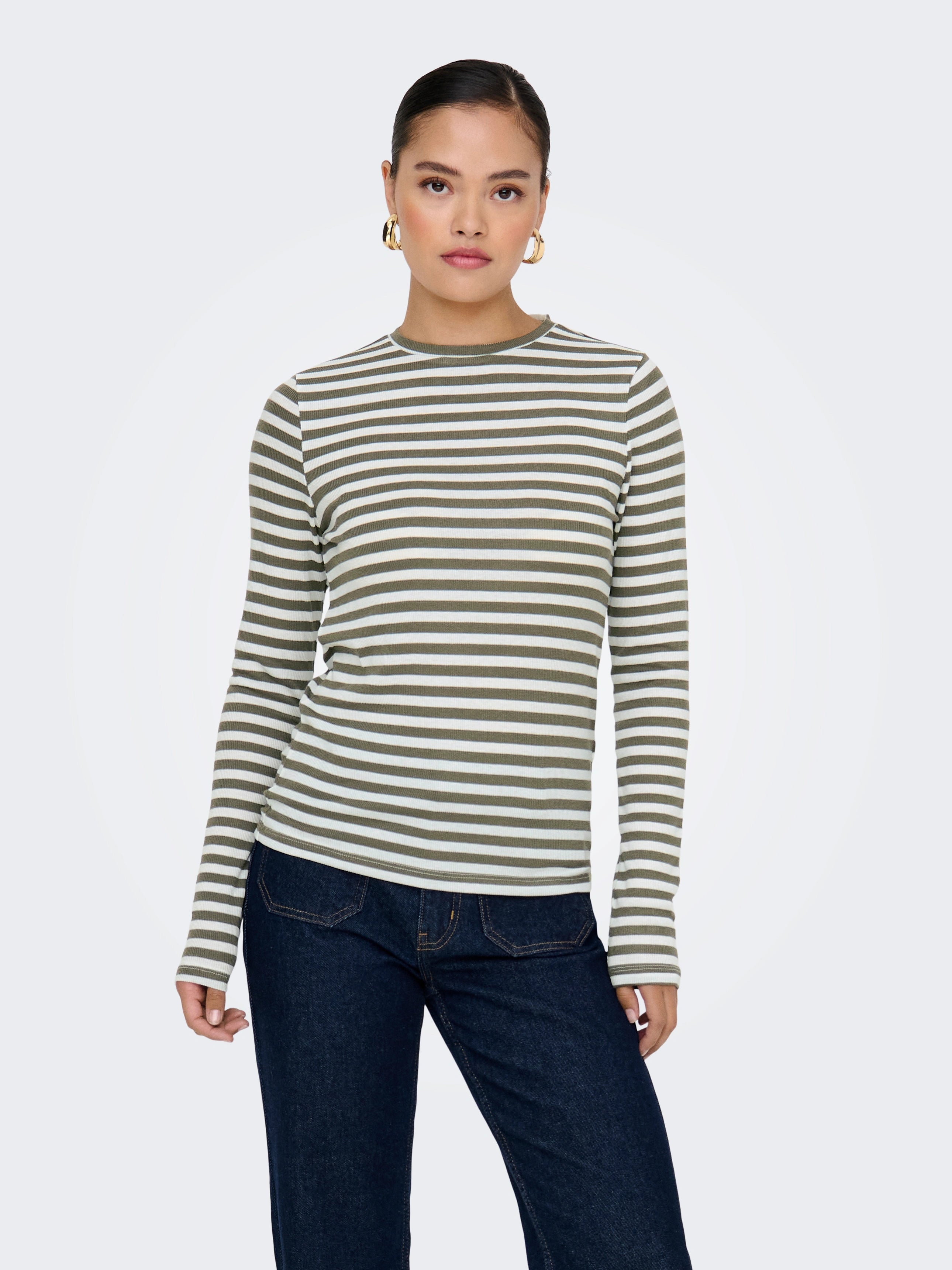 ONLY MAI STRIPE L/S TOP