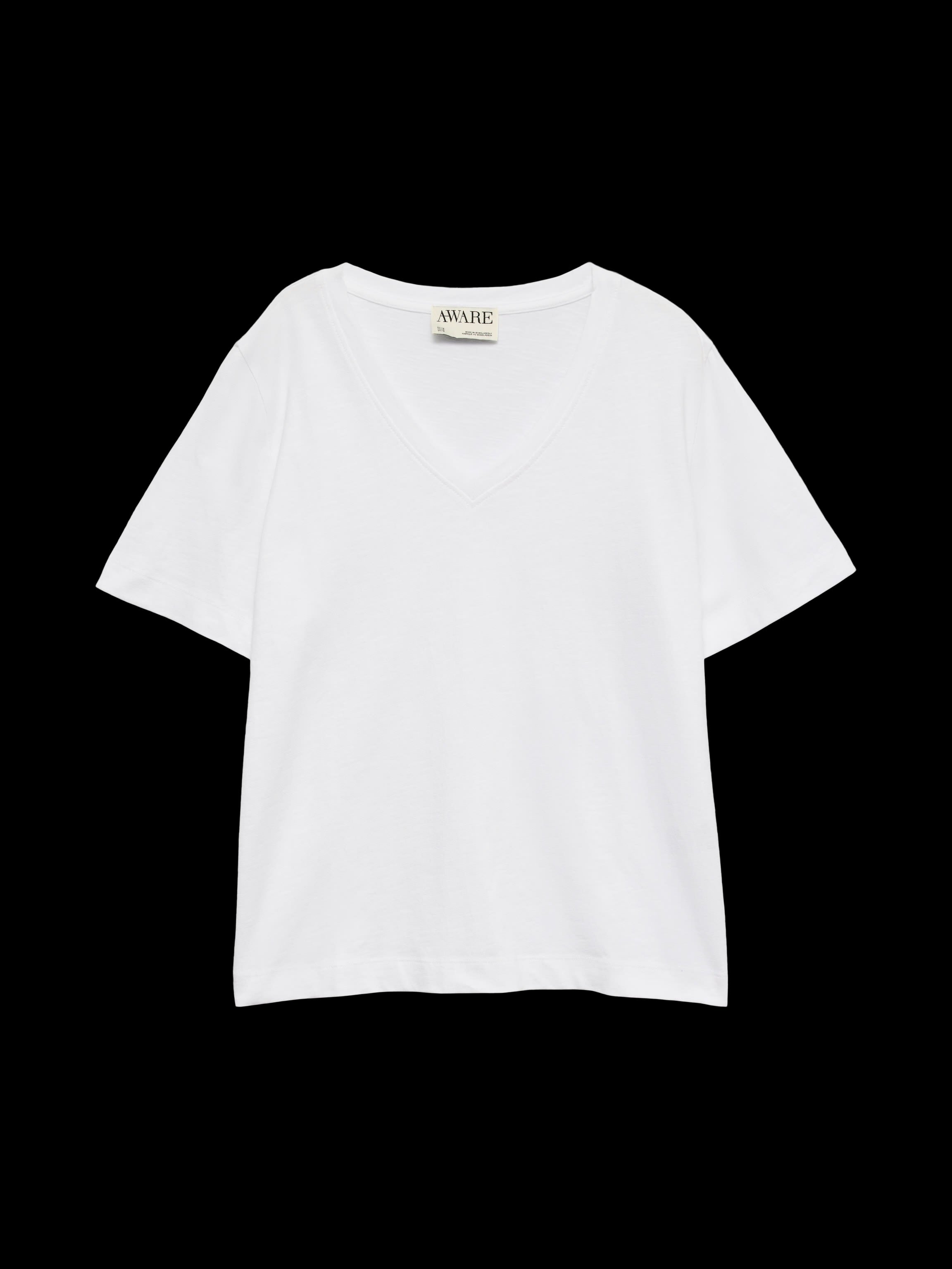 AWARE CORDELIA SS V-NECK T-SHIRT
