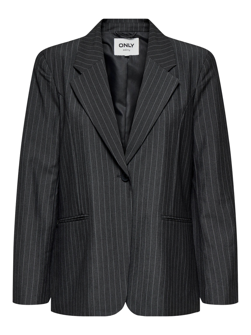 ONLY NISA LIFE L/S PINSTRIPE OVERSIZED BLAZER